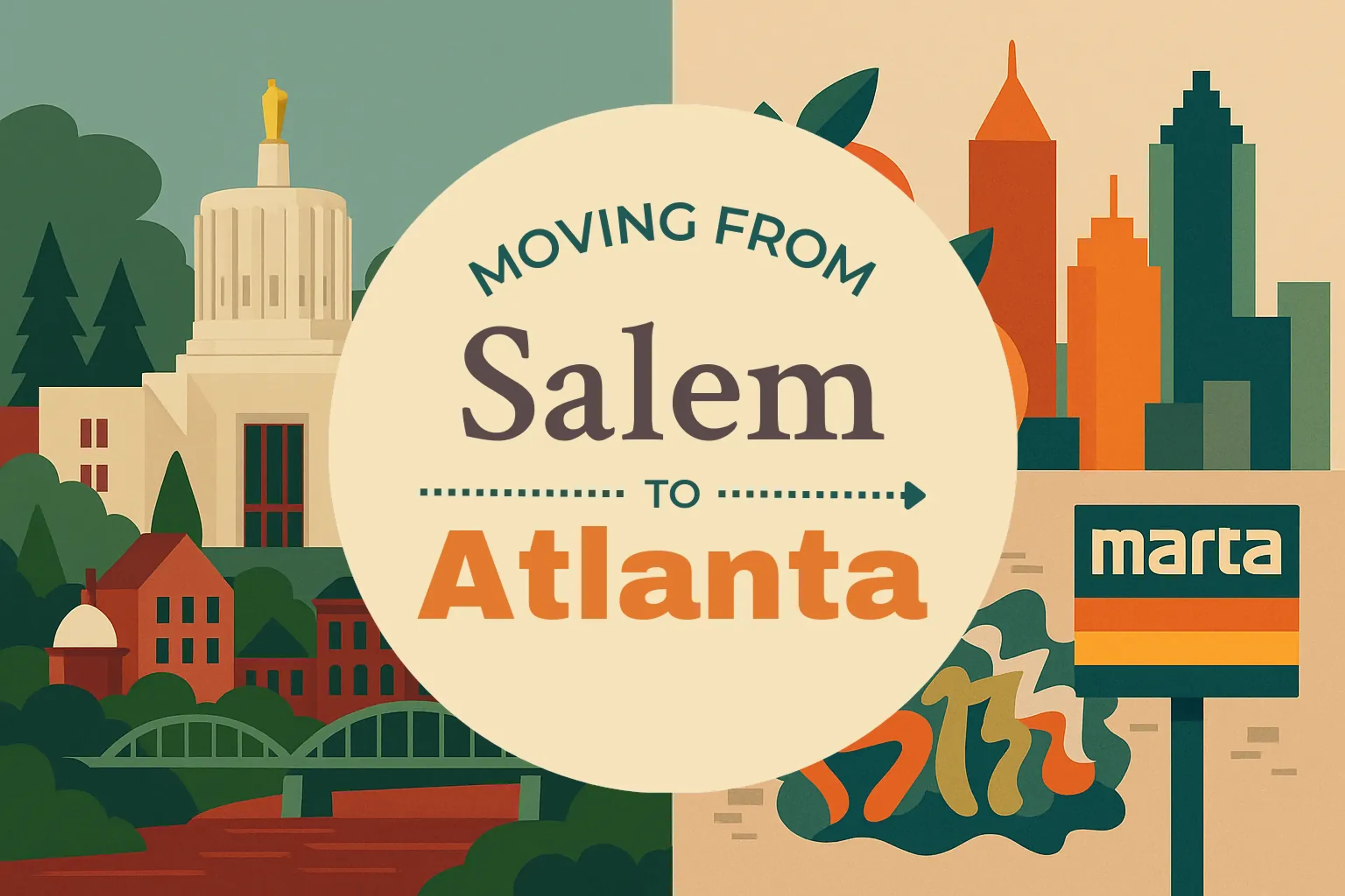 Side-by-side comparison of Salem to Atlanta moving companies
