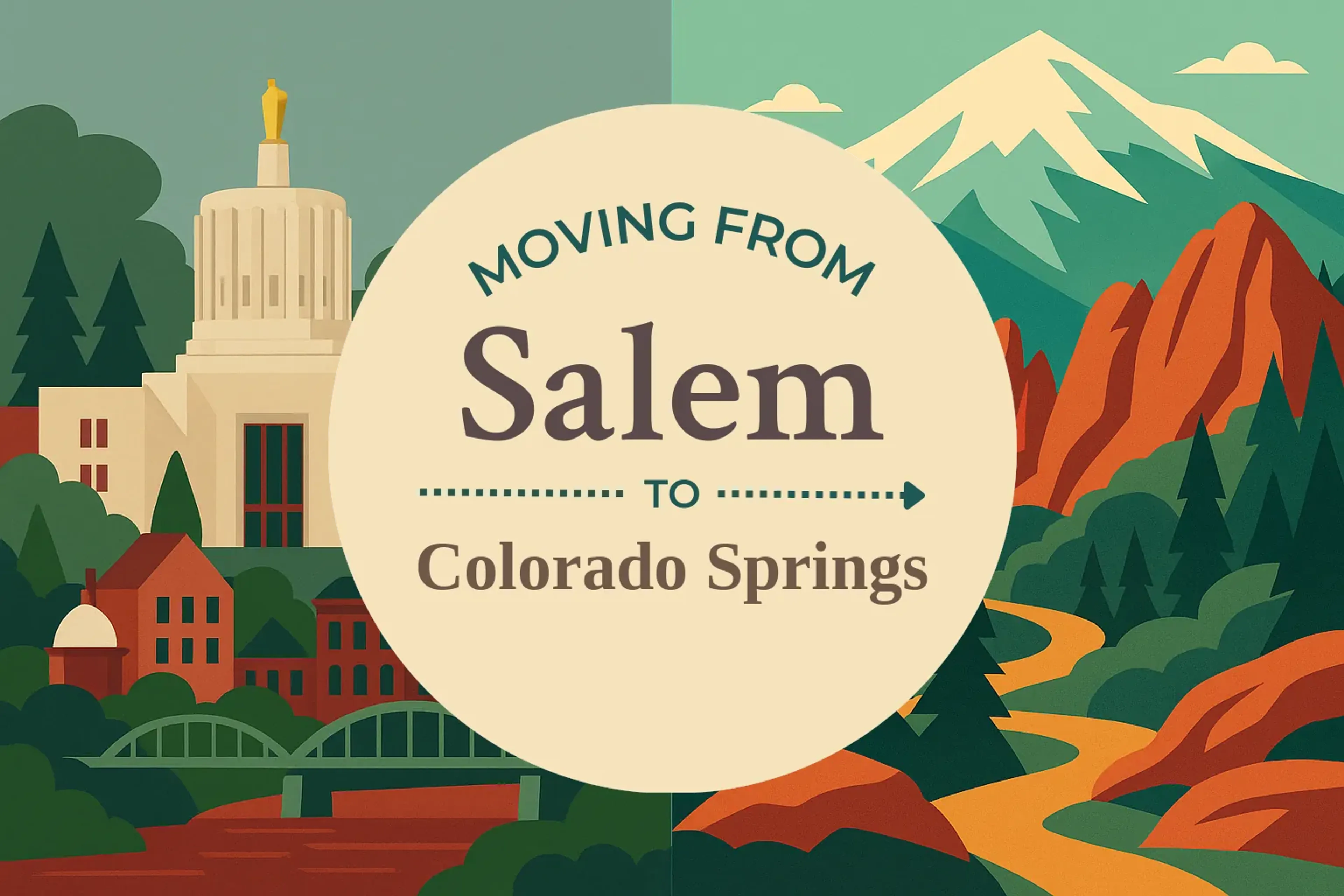 Side-by-side comparison of Salem to Colorado Springs moving companies