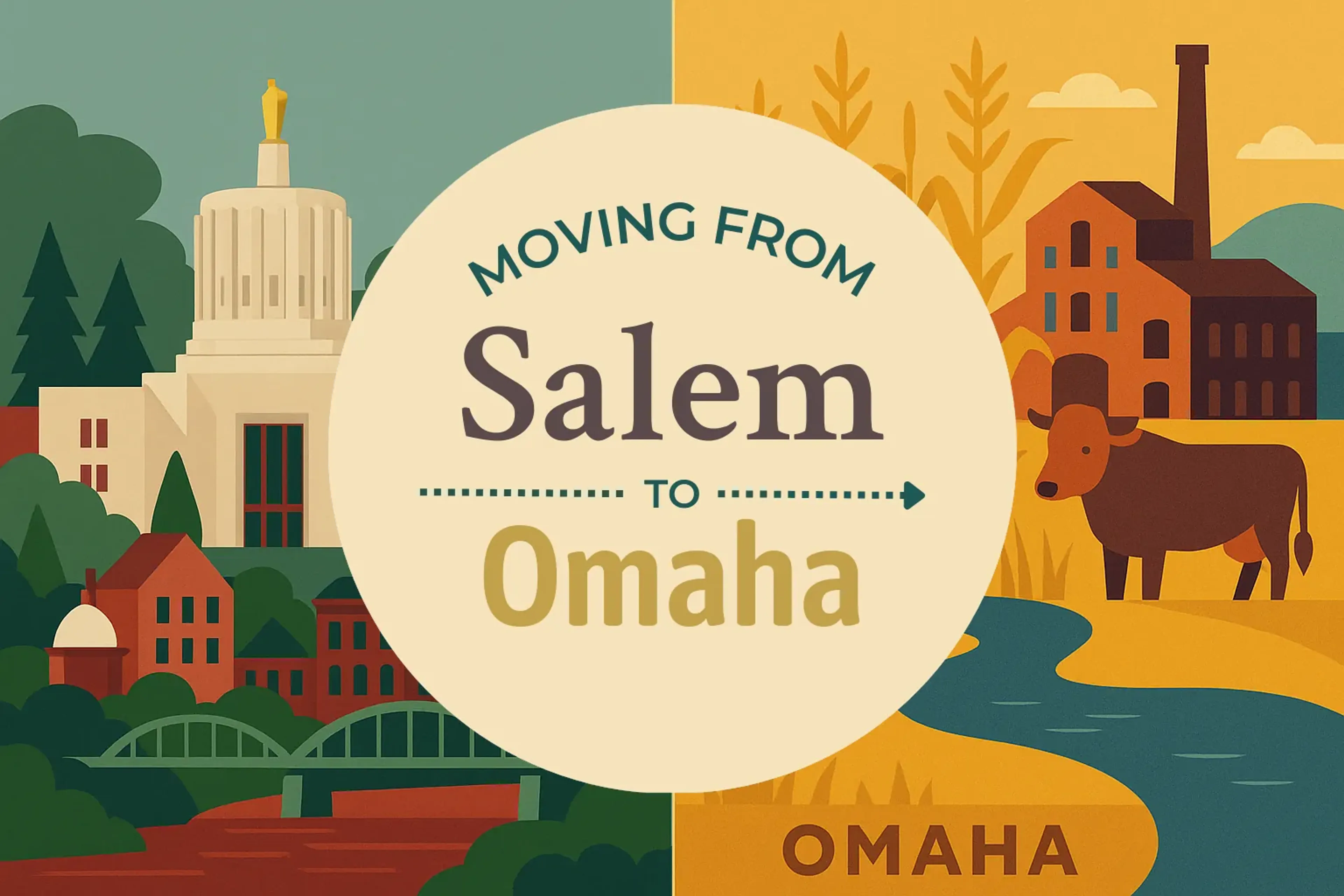 Side-by-side comparison of Salem to Omaha moving companies