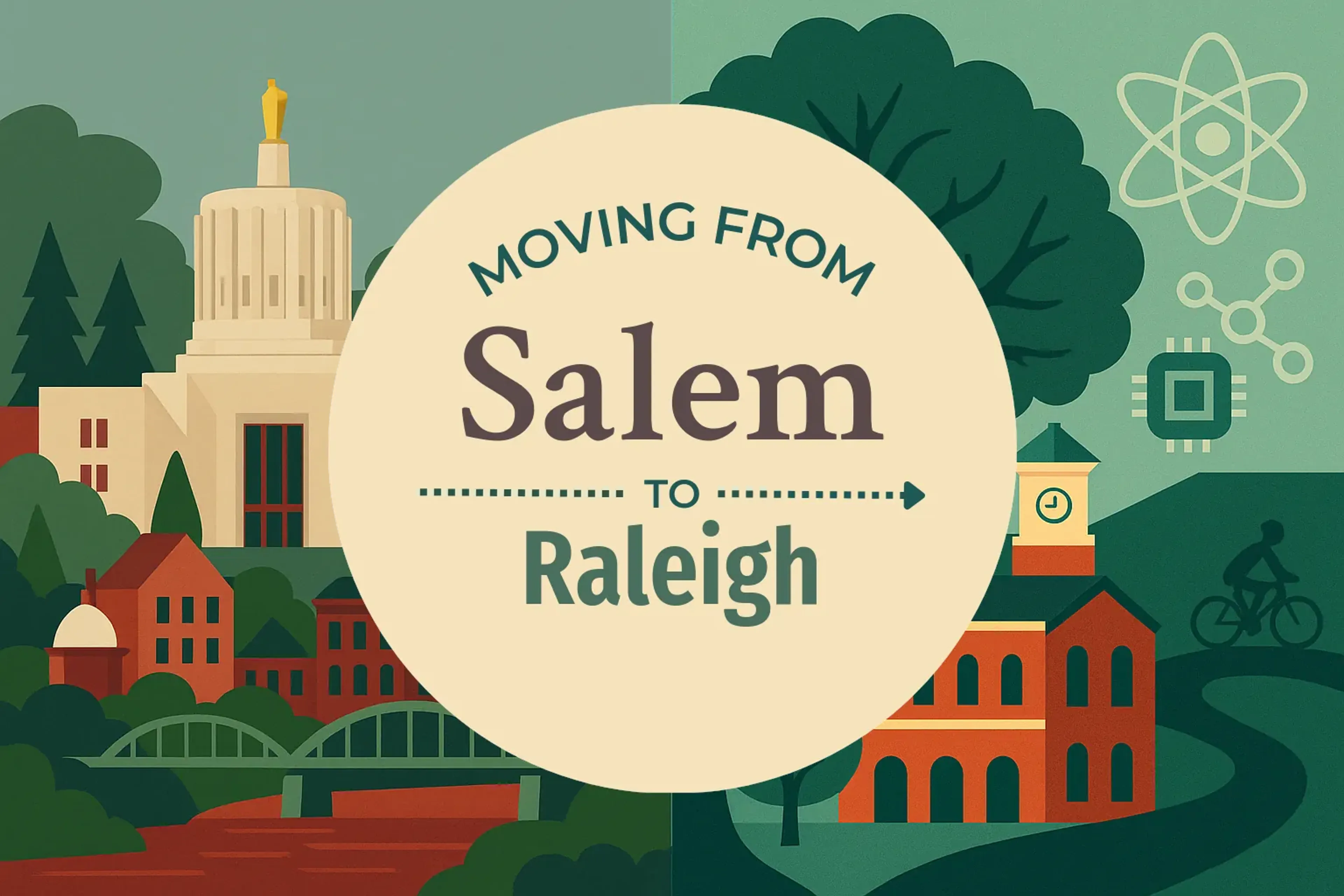 Side-by-side comparison of Salem to Raleigh moving companies