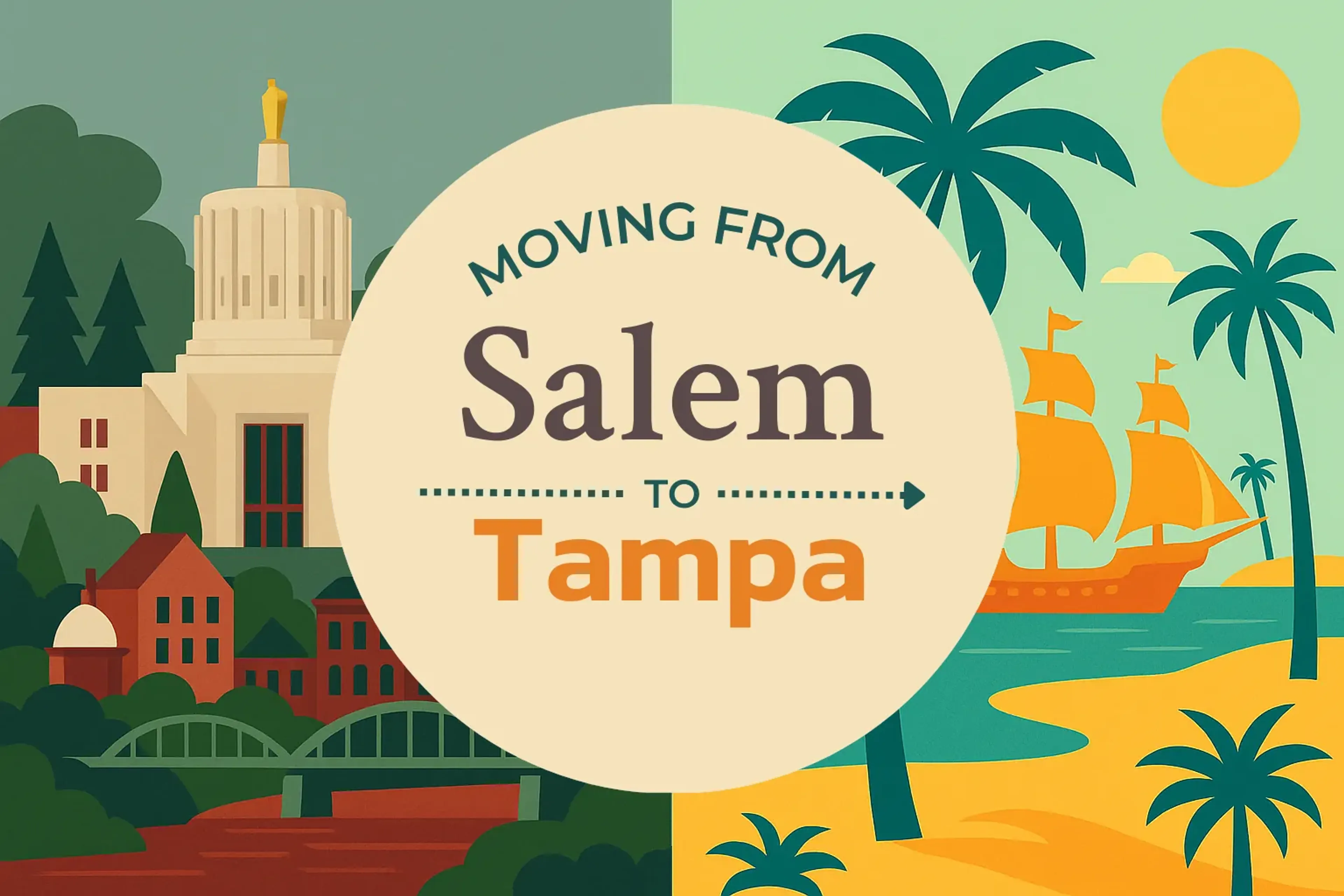 Side-by-side comparison of Salem to Tampa moving companies