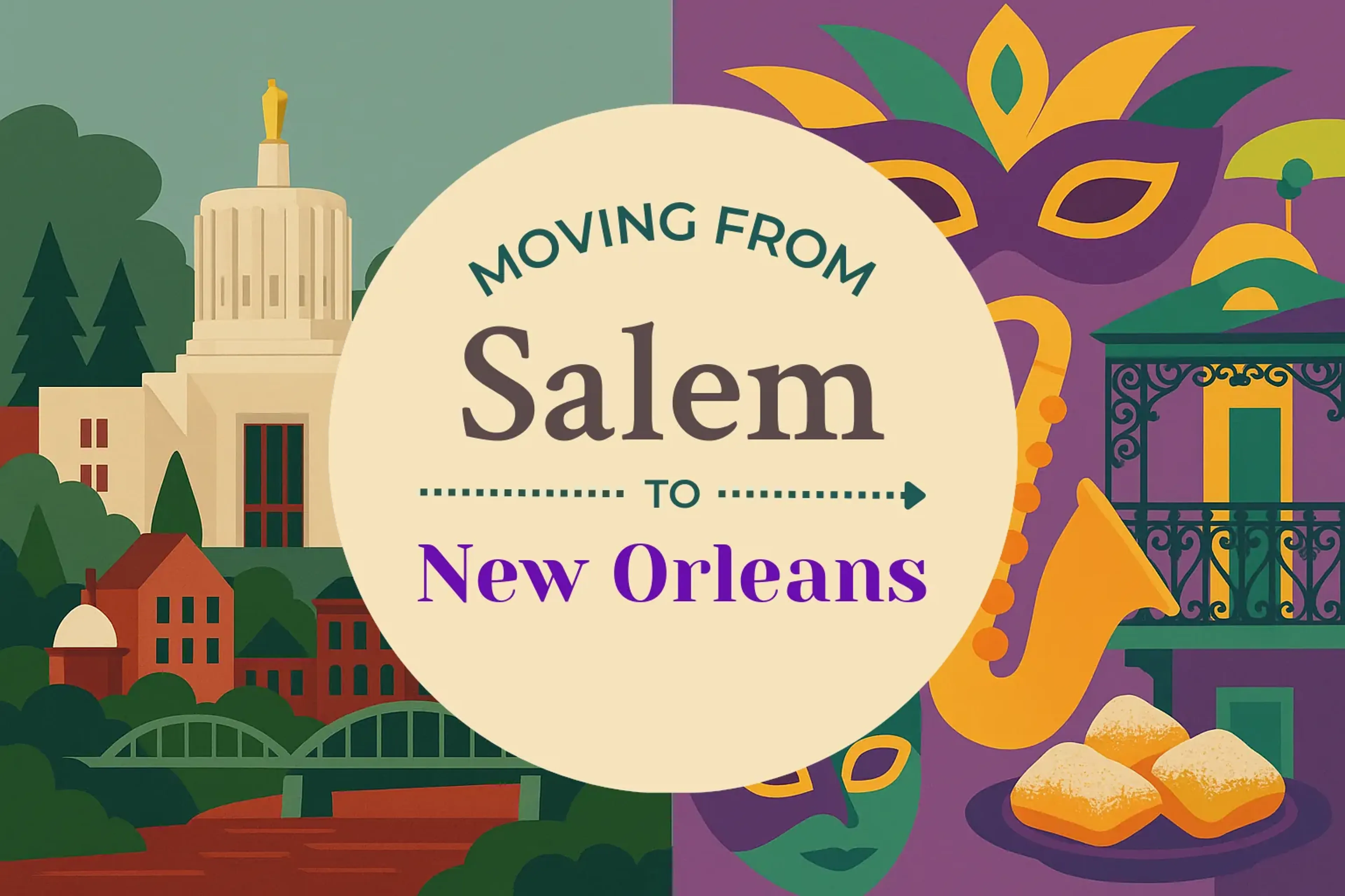 Side-by-side comparison of Salem to New Orleans moving companies