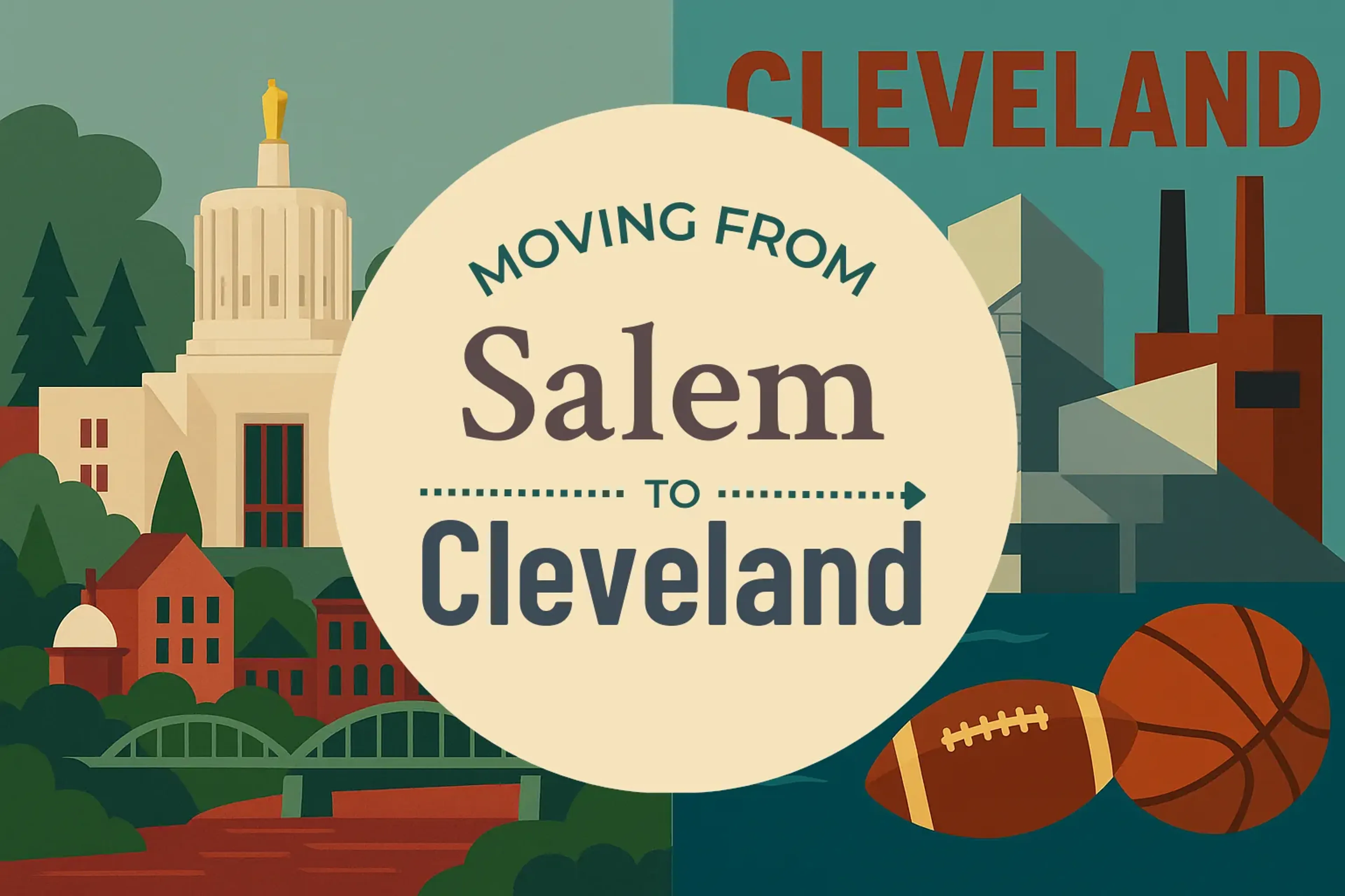 Side-by-side comparison of Salem to Cleveland moving companies