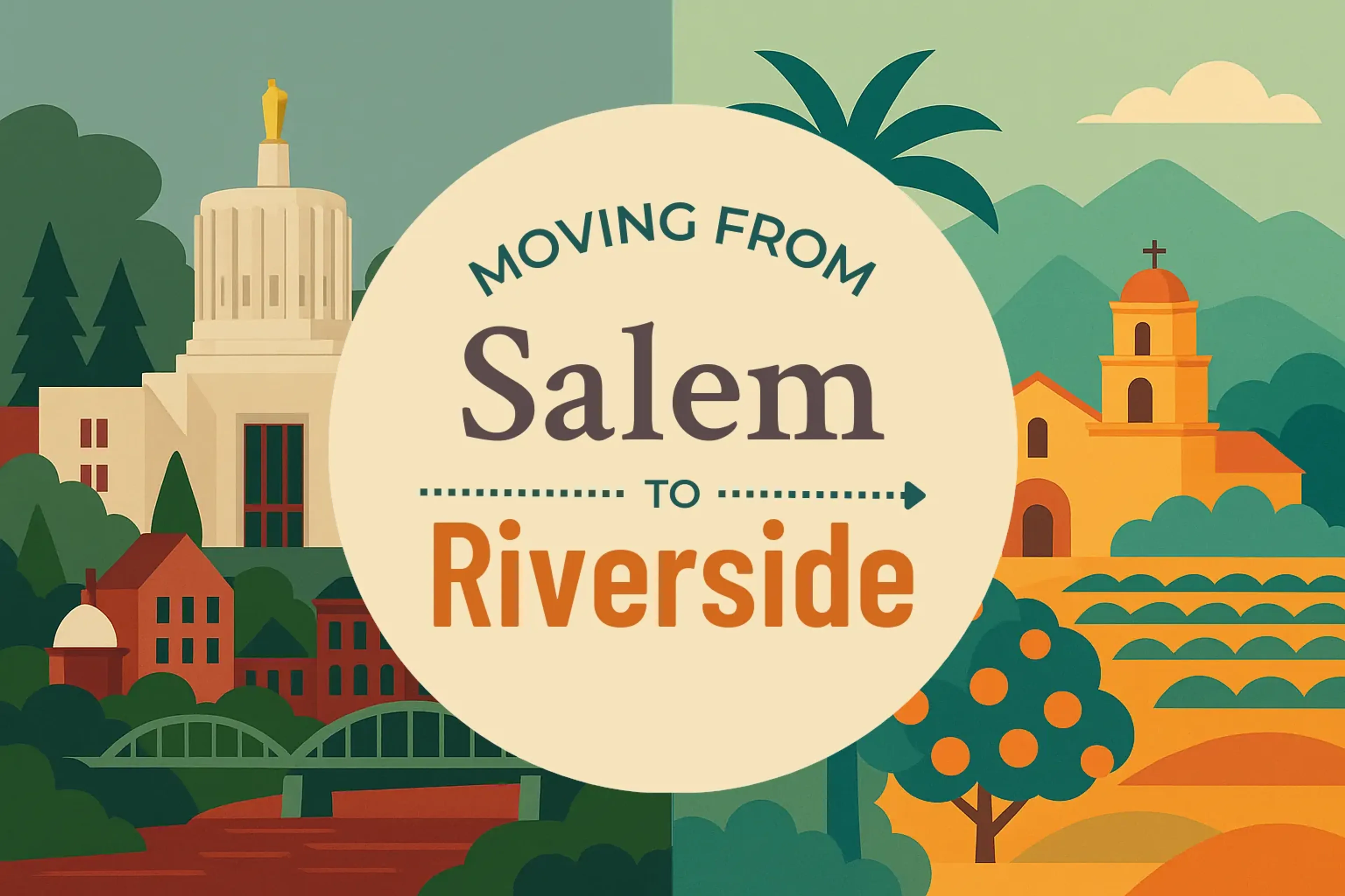 Side-by-side comparison of Salem to Riverside moving companies