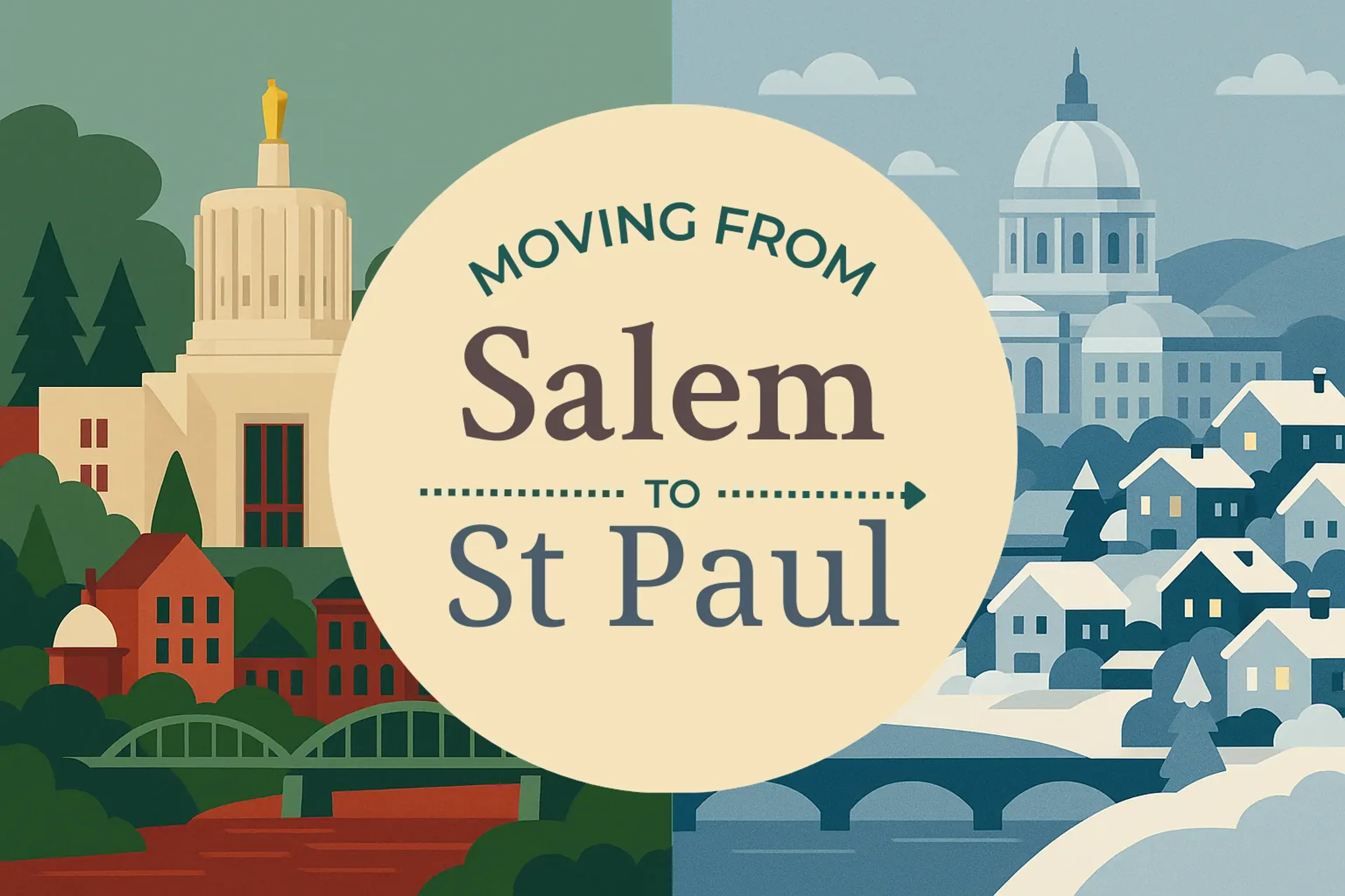 Side-by-side comparison of Salem to St. Paul moving companies