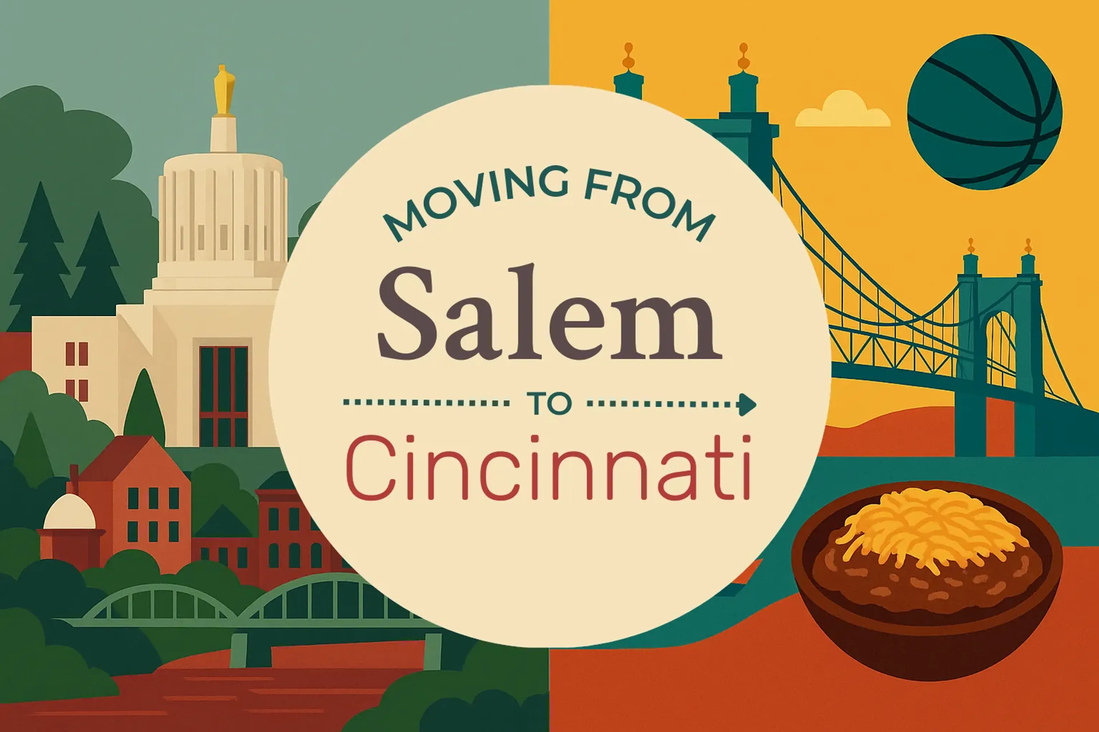 Side-by-side comparison of Salem to Cincinnati moving companies