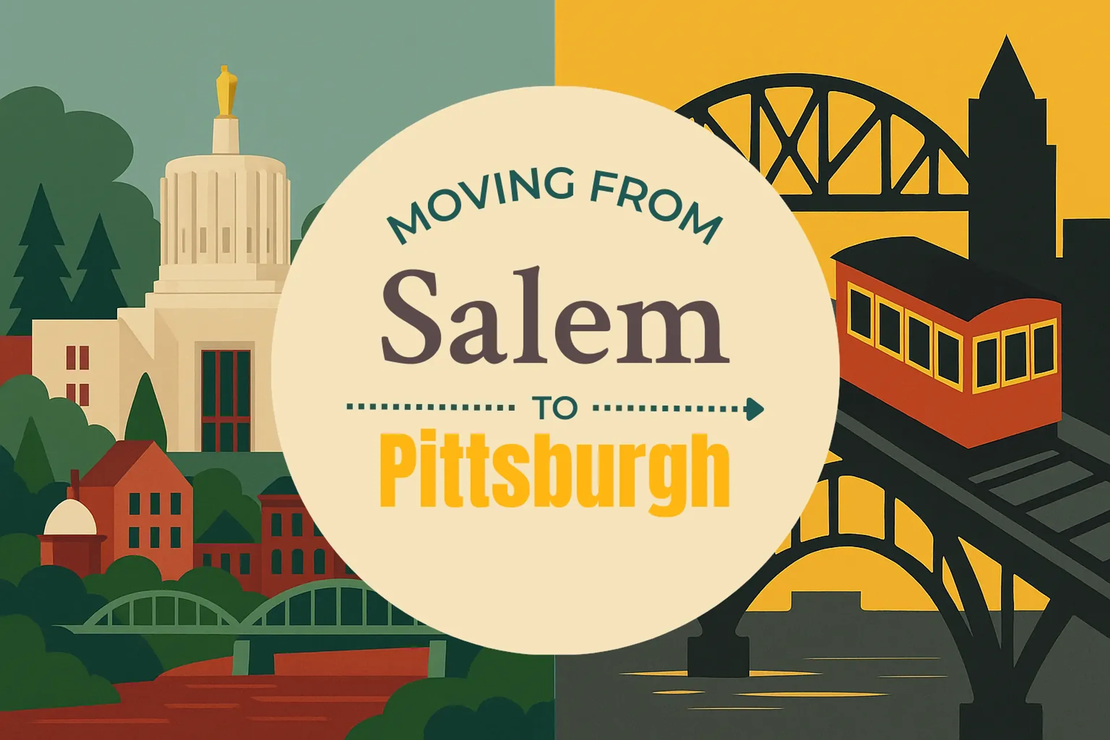 Side-by-side comparison of Salem to Pittsburgh moving companies
