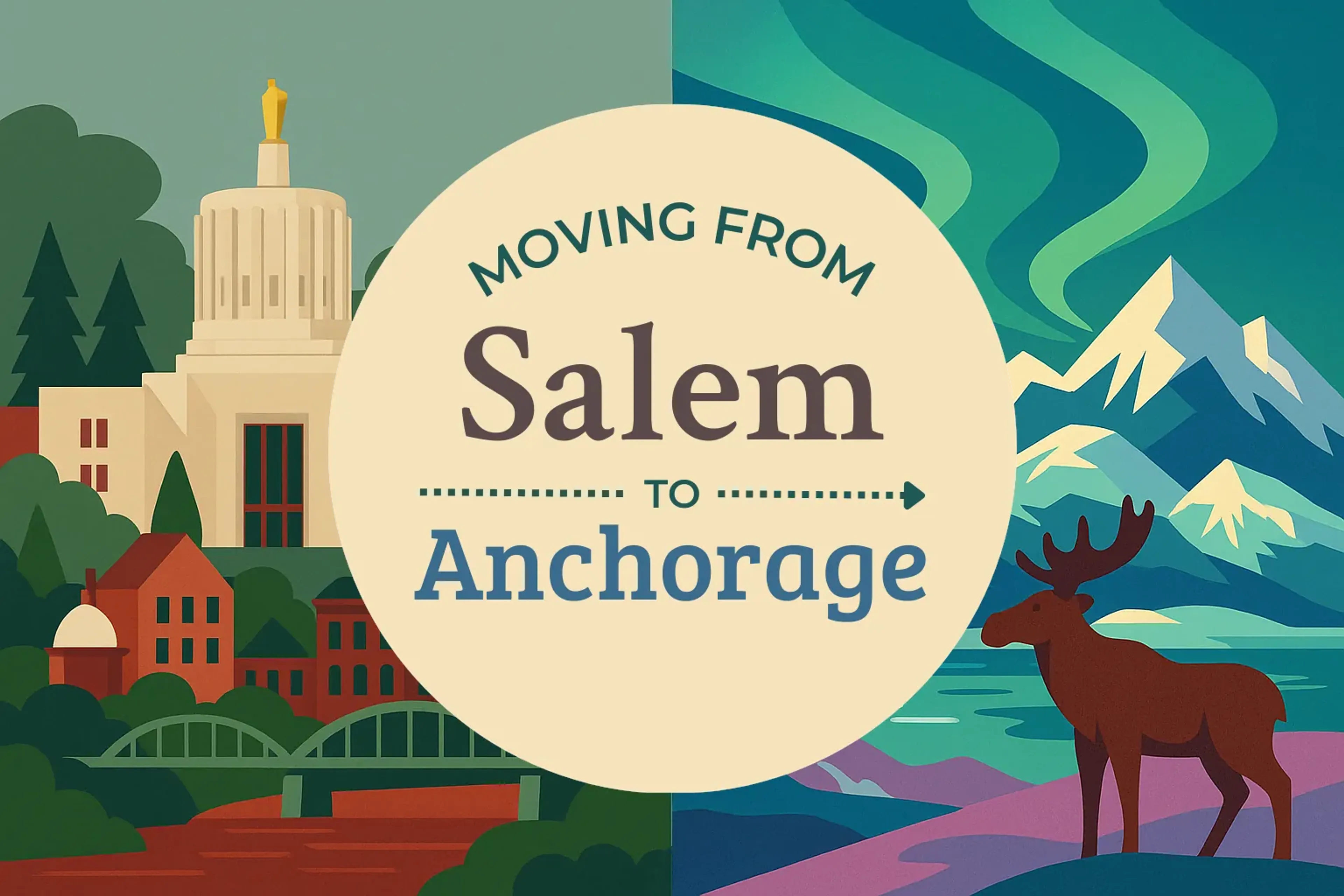 Side-by-side comparison of Salem to Anchorage moving companies