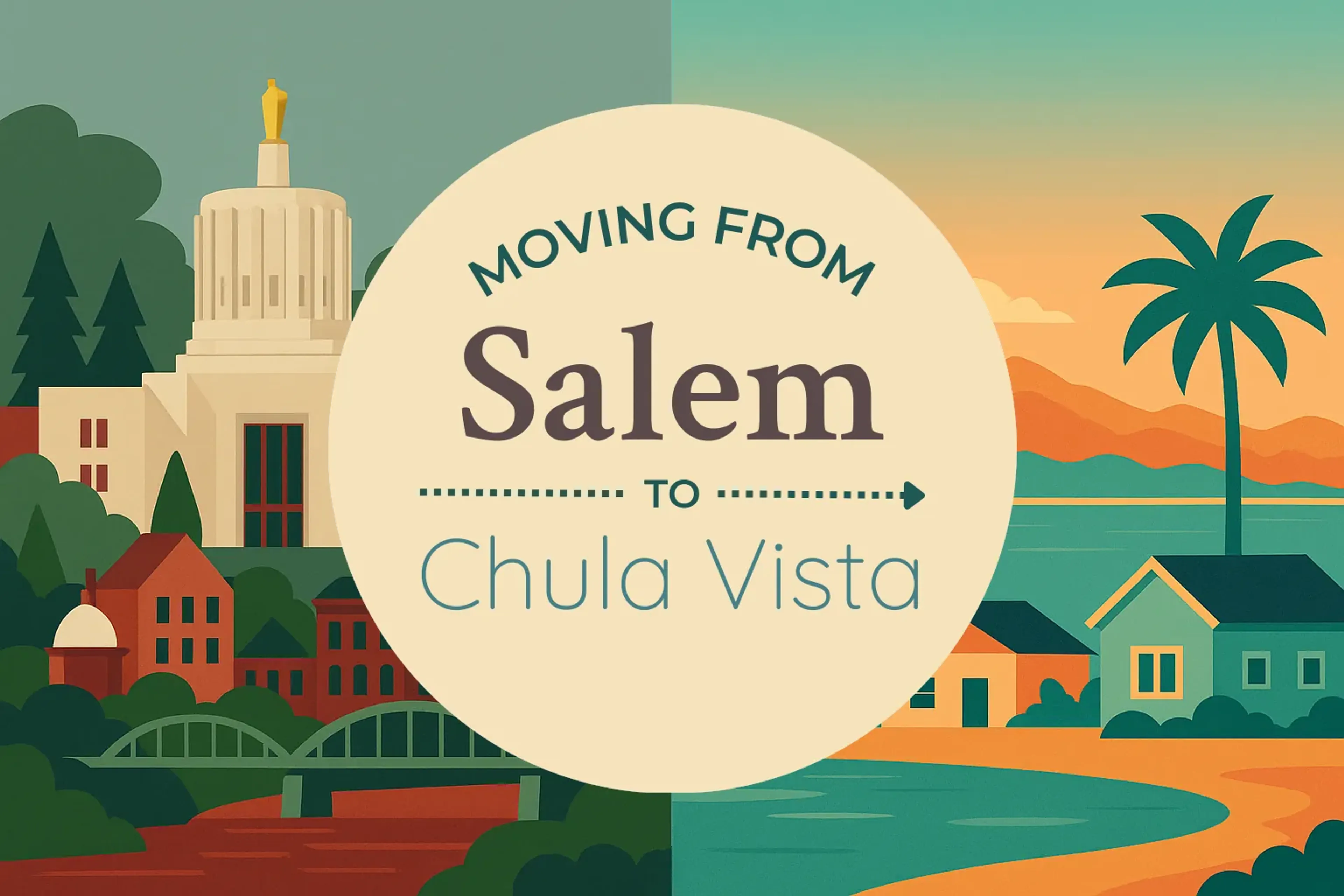 Side-by-side comparison of Salem to Chula Vista moving companies