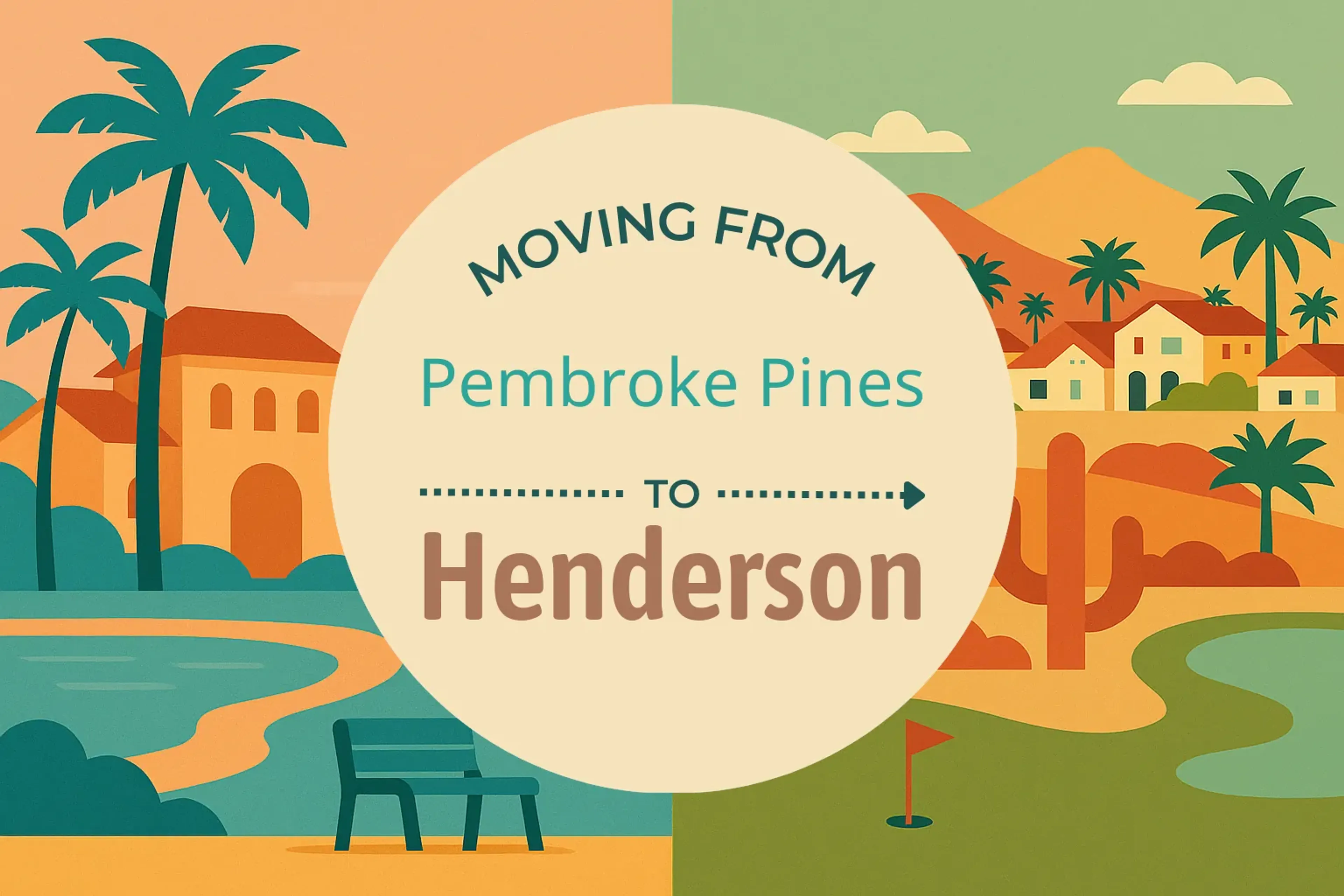 Side-by-side comparison of Pembroke Pines to Henderson moving companies