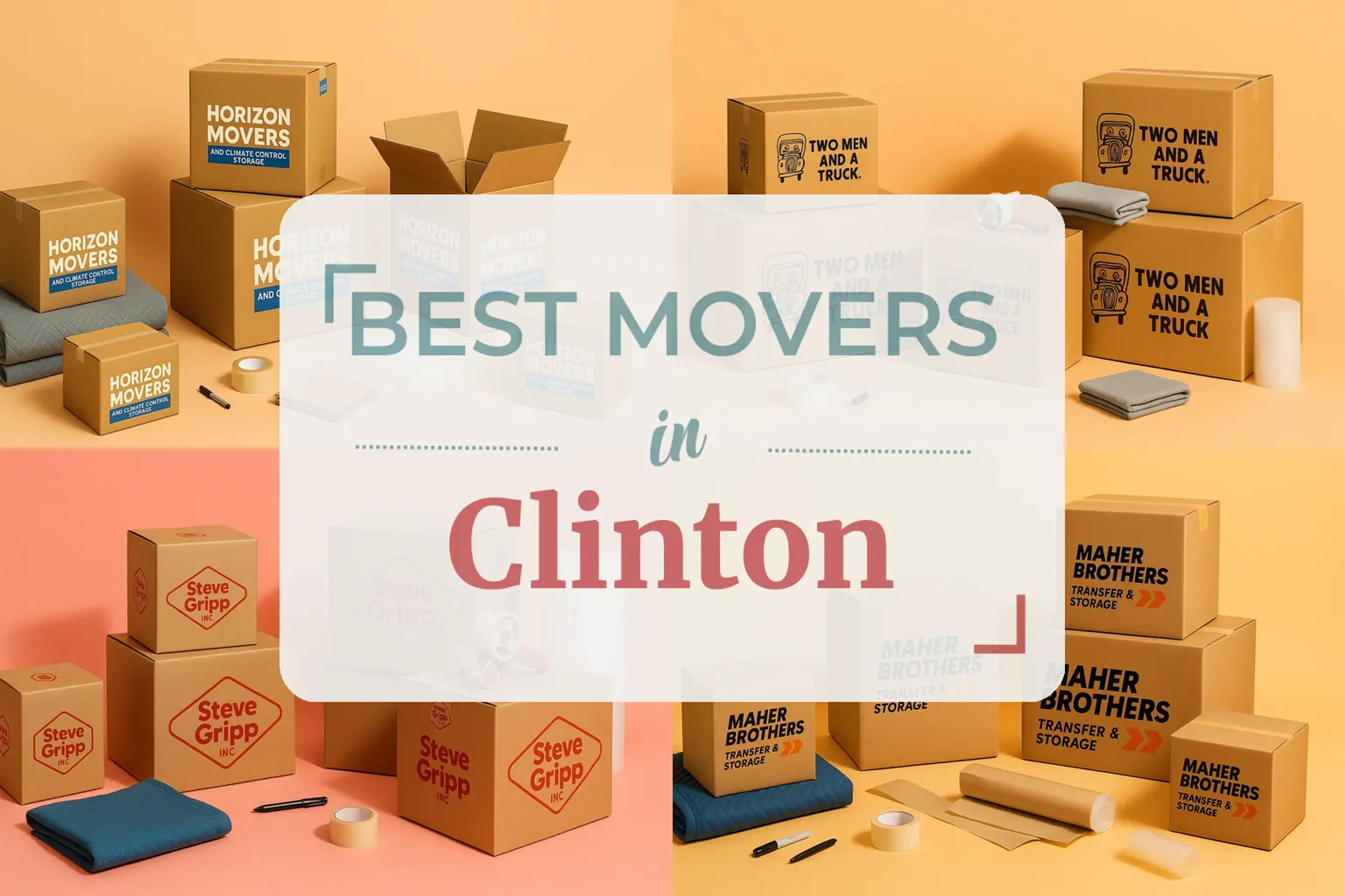 Side-by-side comparison of Clinton moving companies