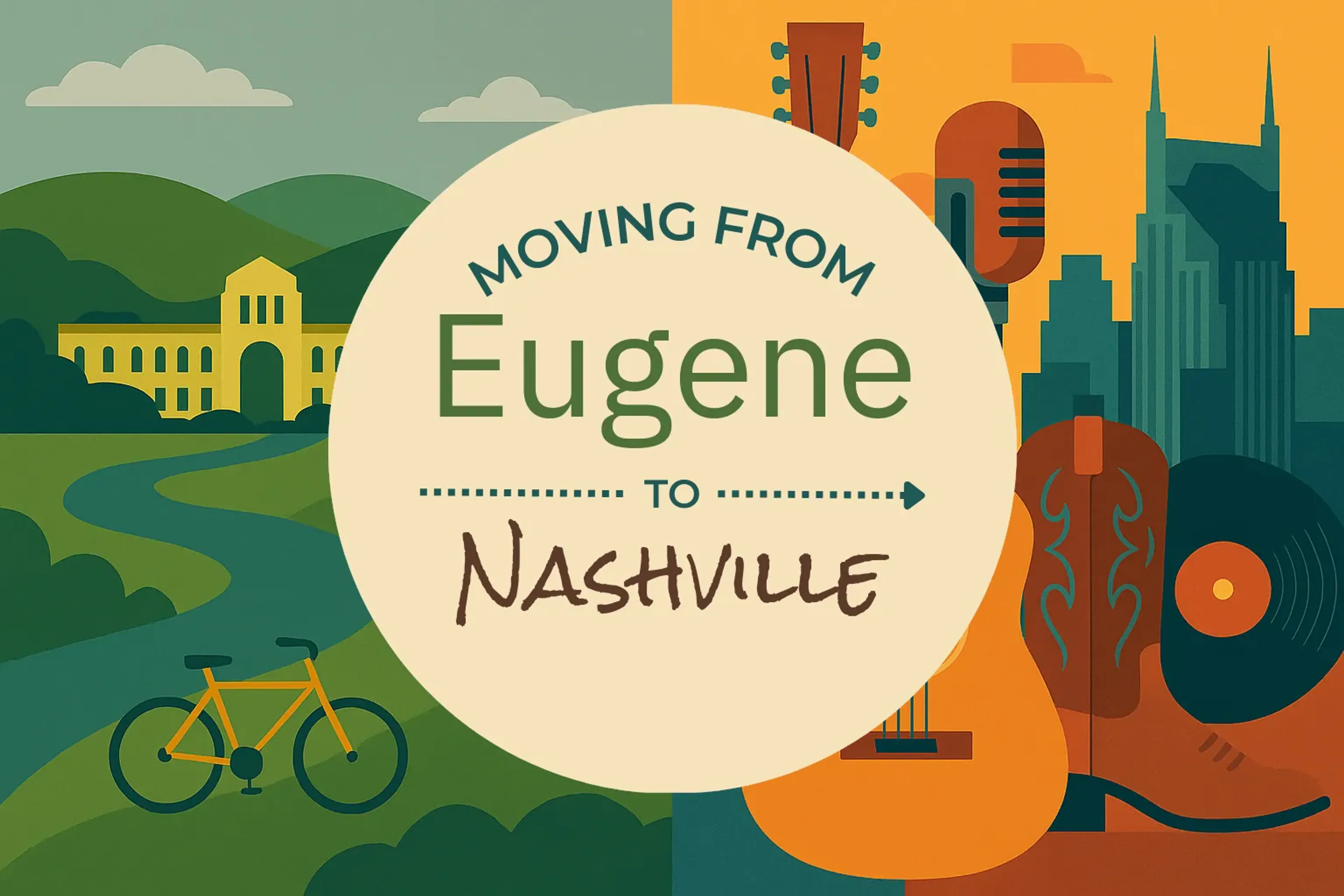 Side-by-side comparison of Eugene to Nashville moving companies