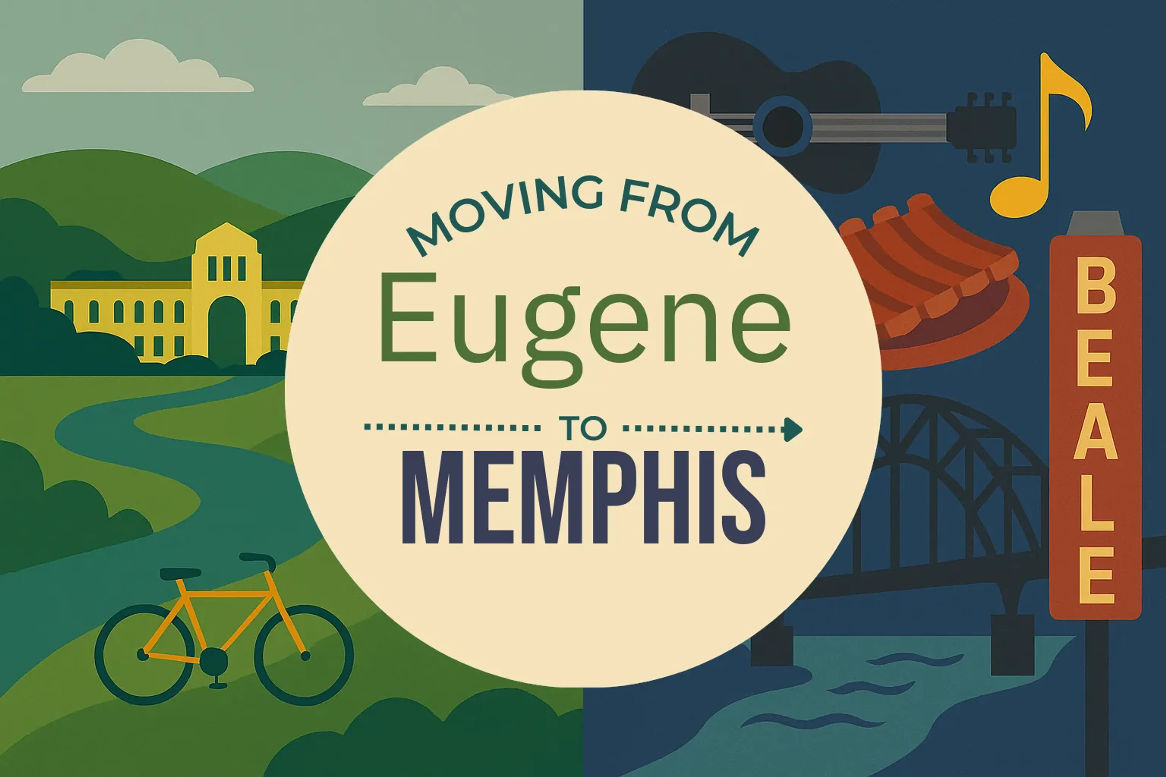 Side-by-side comparison of Eugene to Memphis moving companies