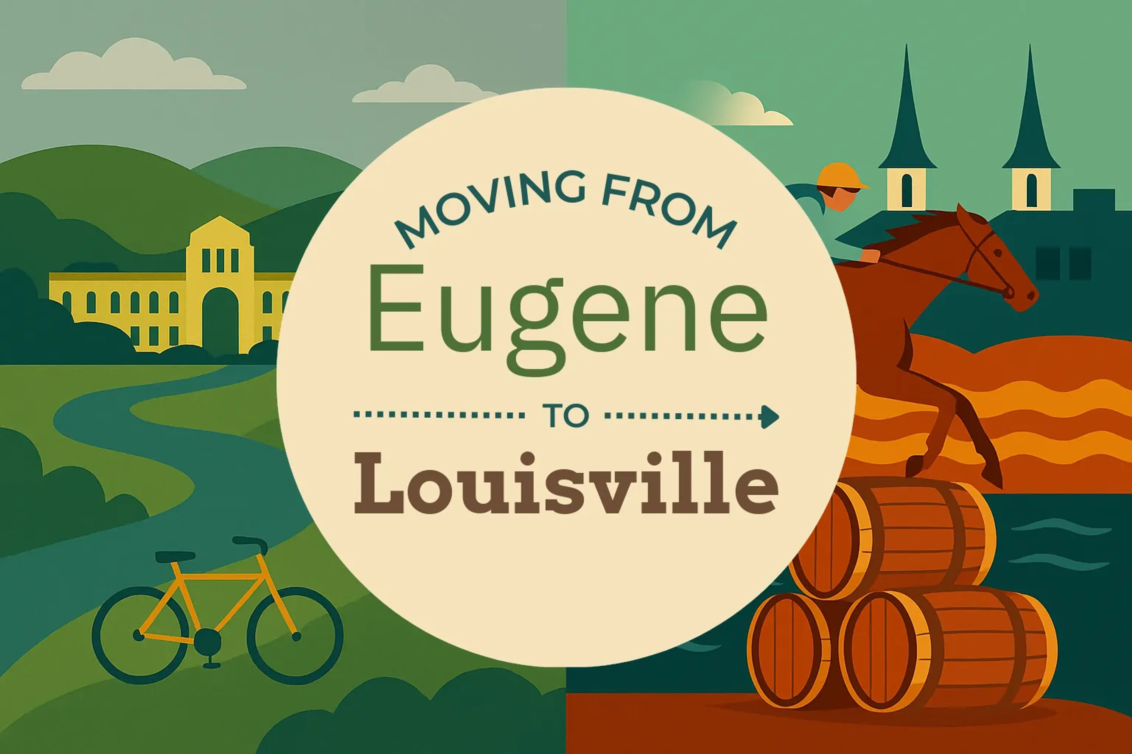 Side-by-side comparison of Eugene to Louisville moving companies