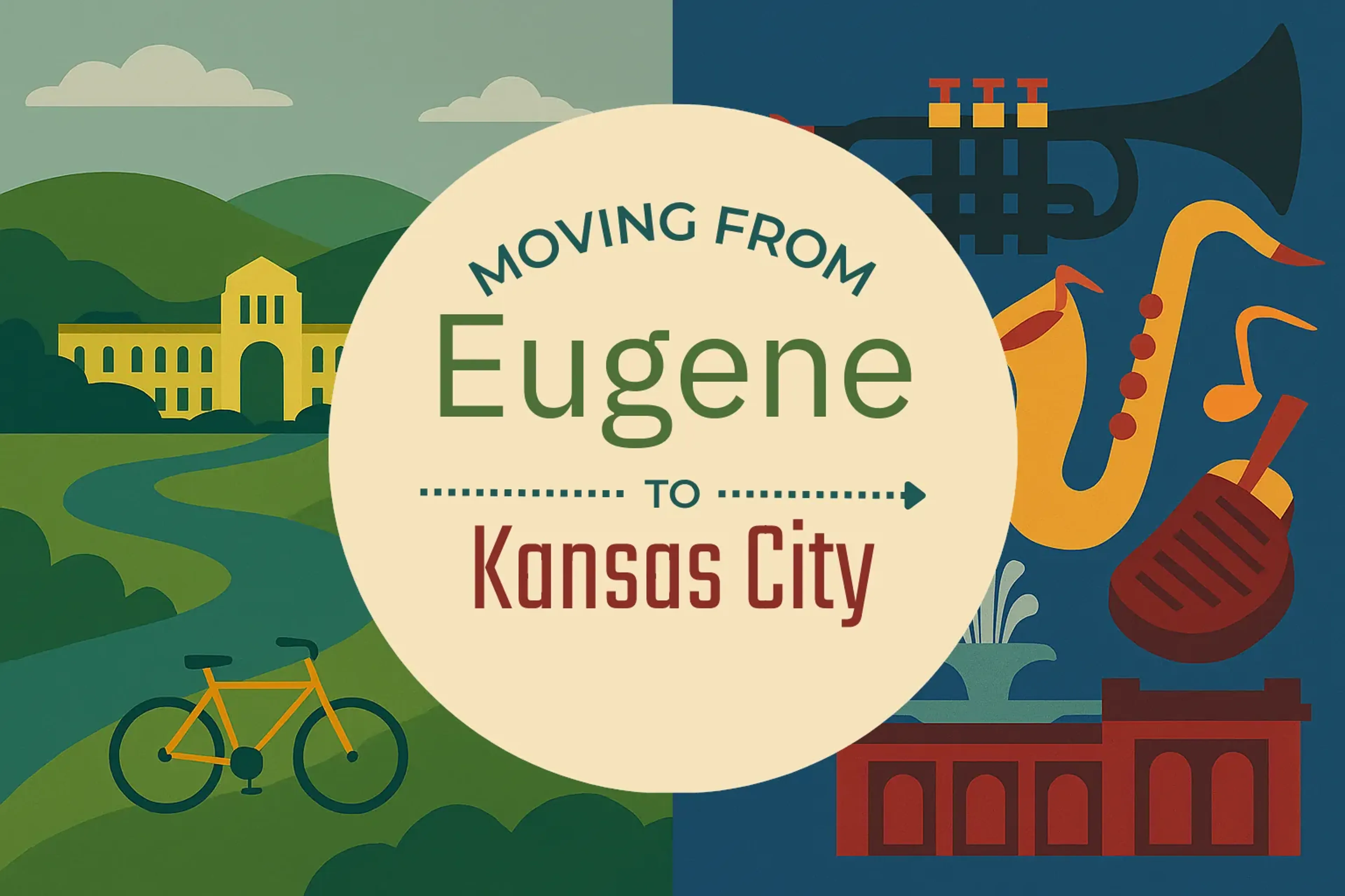 Side-by-side comparison of Eugene to Kansas City moving companies