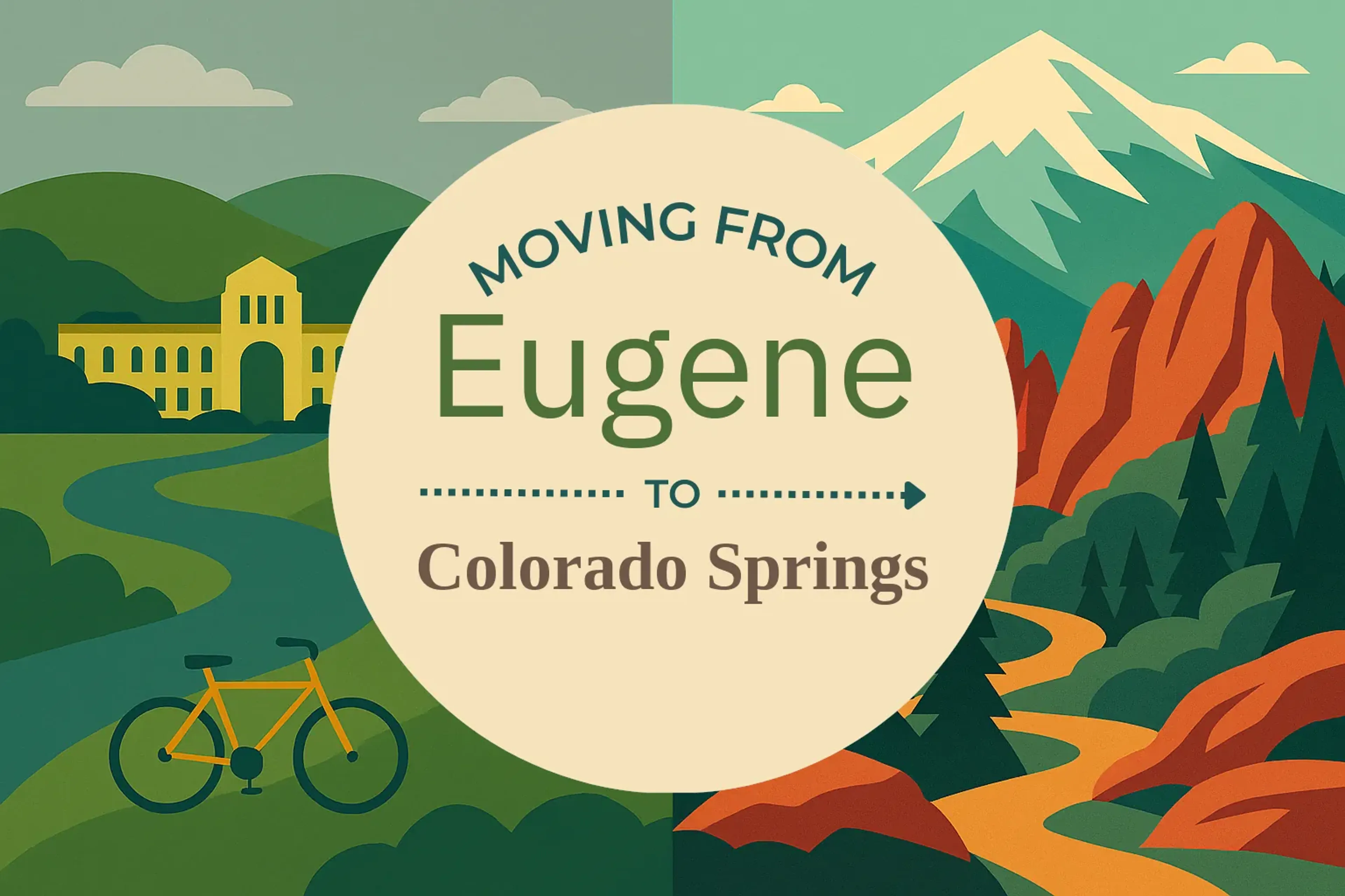 Side-by-side comparison of Eugene to Colorado Springs moving companies