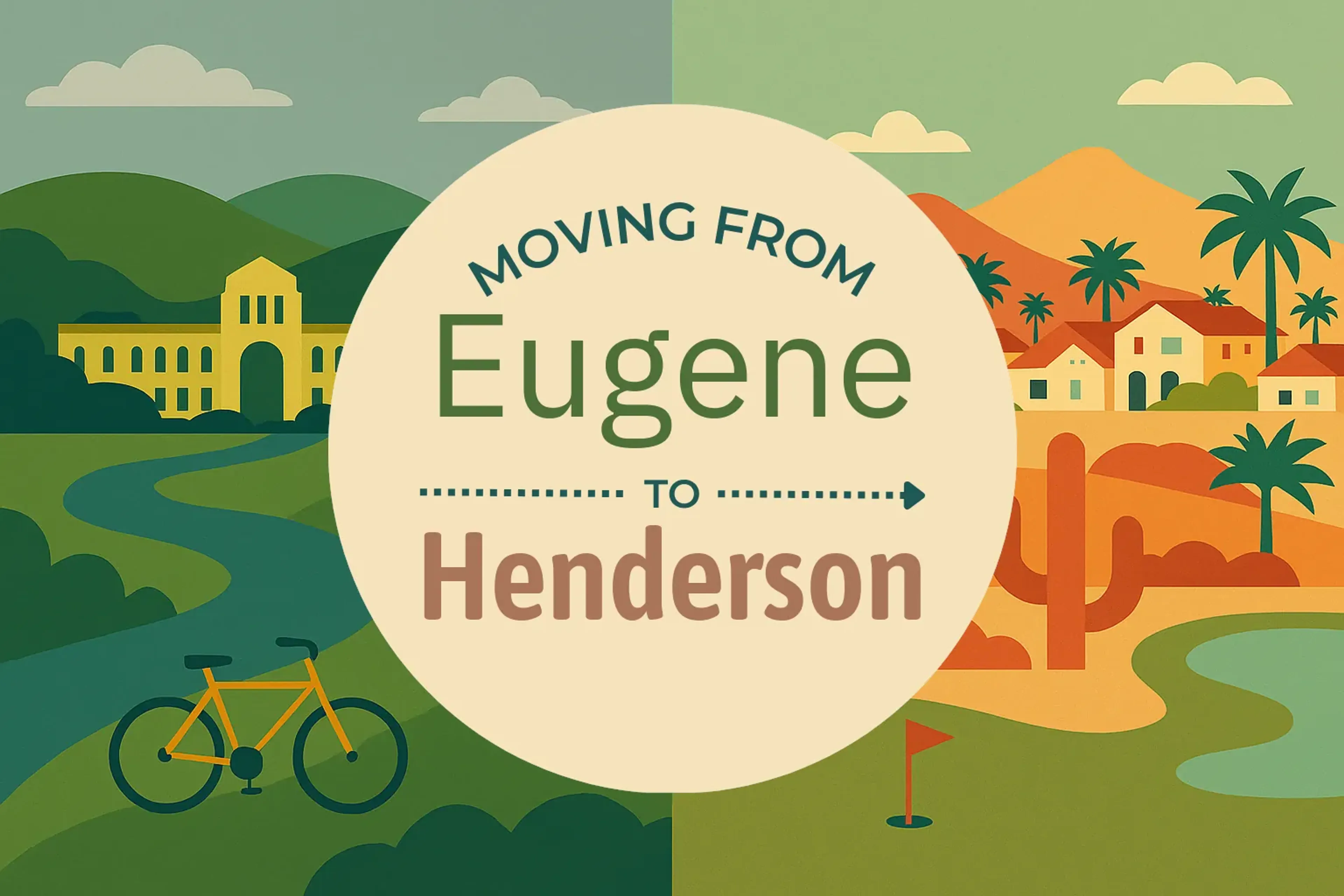 Side-by-side comparison of Eugene to Henderson moving companies