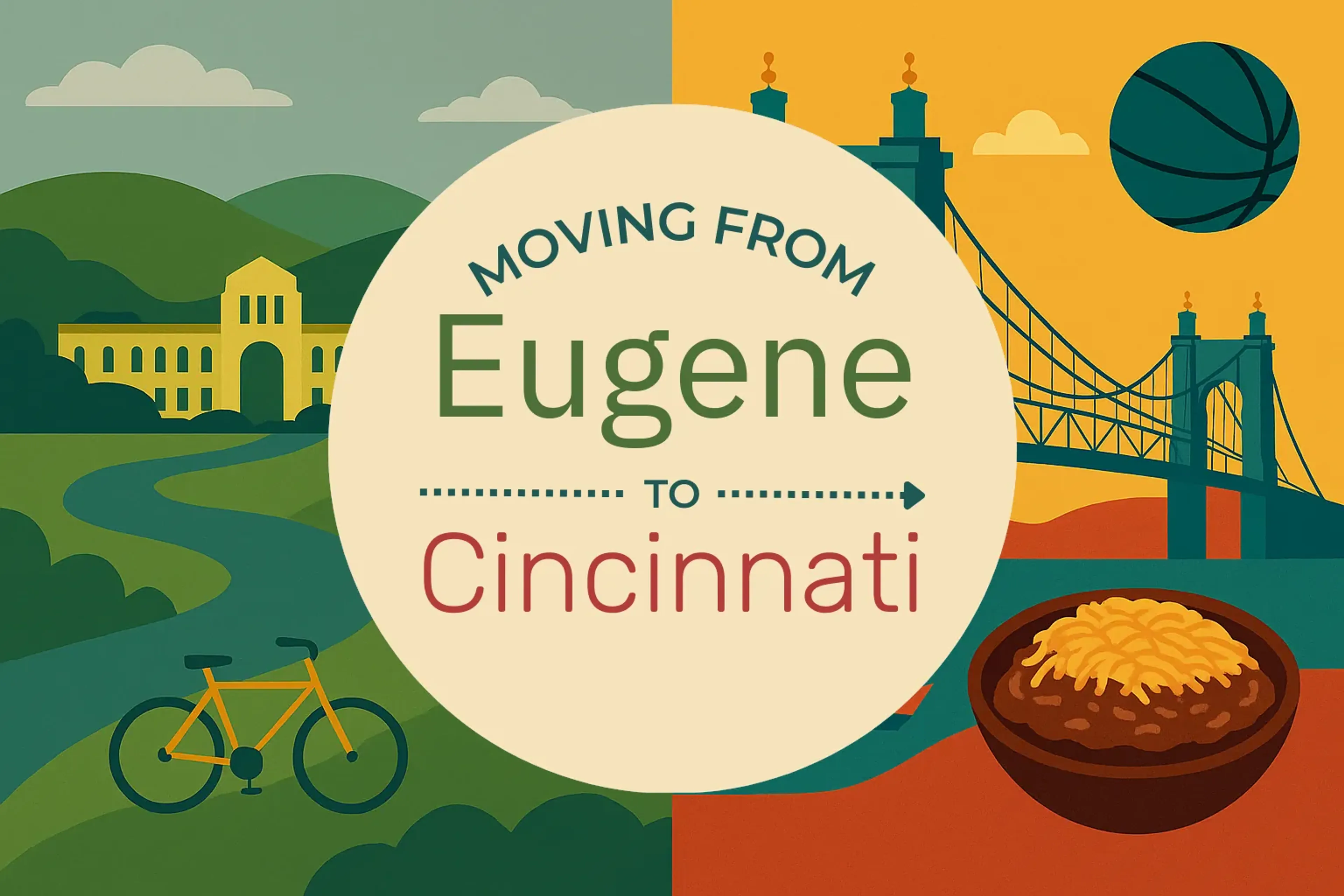 Side-by-side comparison of Eugene to Cincinnati moving companies