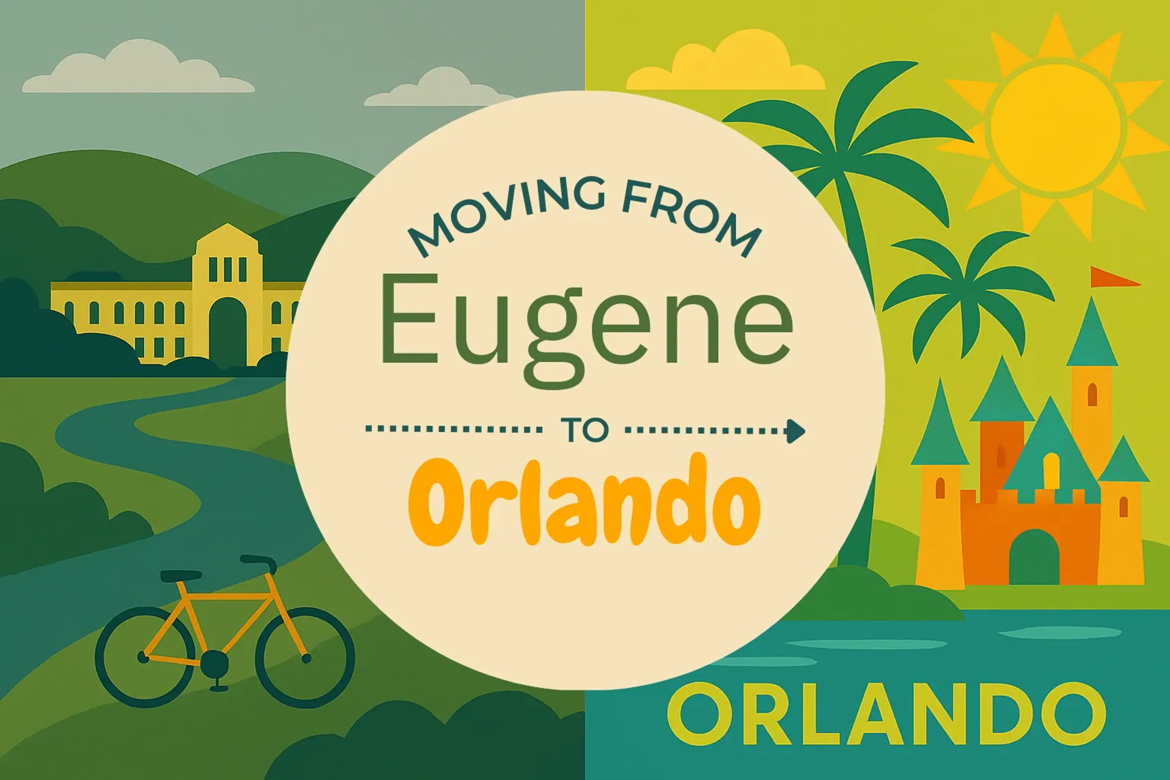 Side-by-side comparison of Eugene to Orlando moving companies