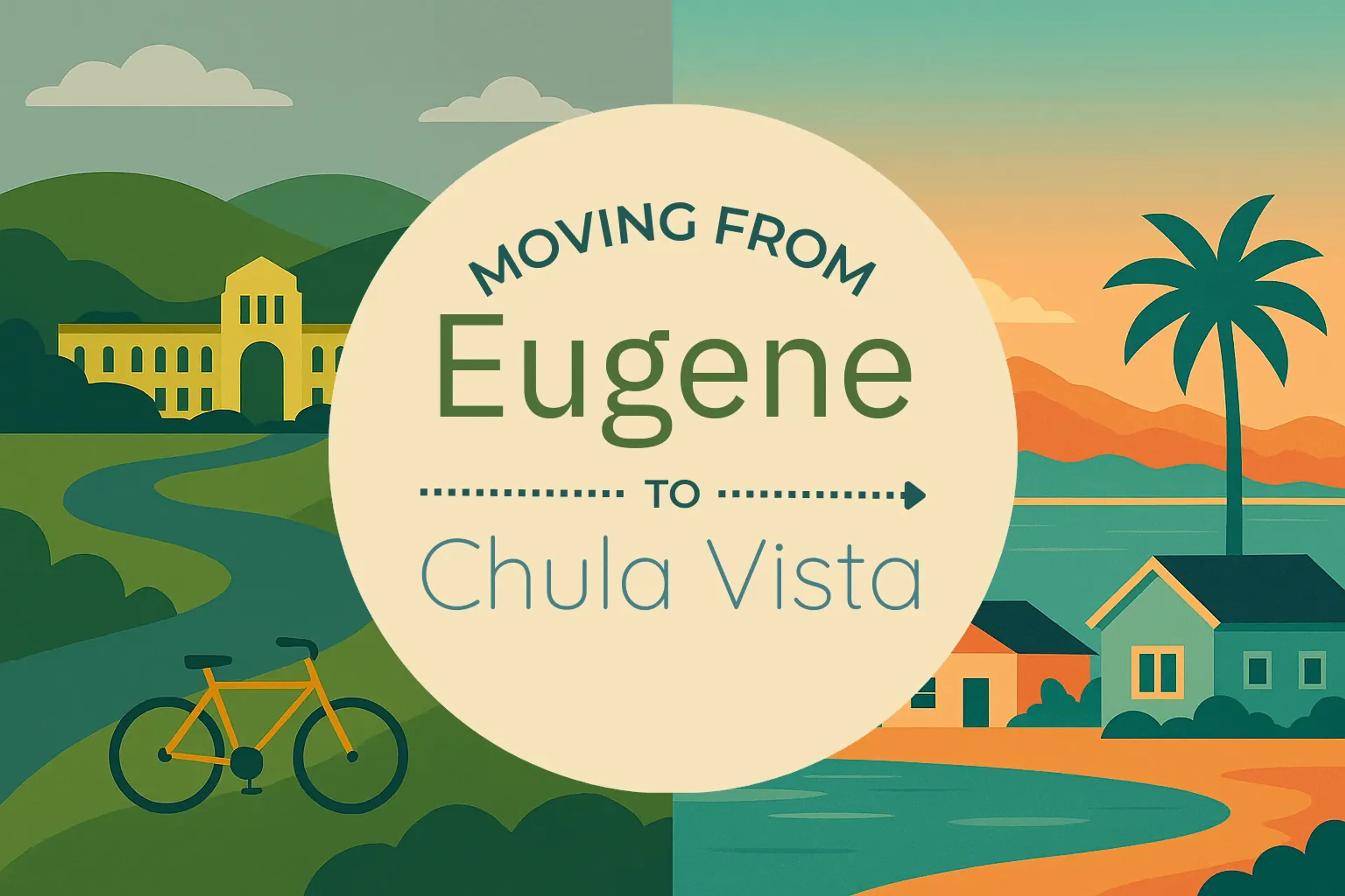 Side-by-side comparison of Eugene to Chula Vista moving companies