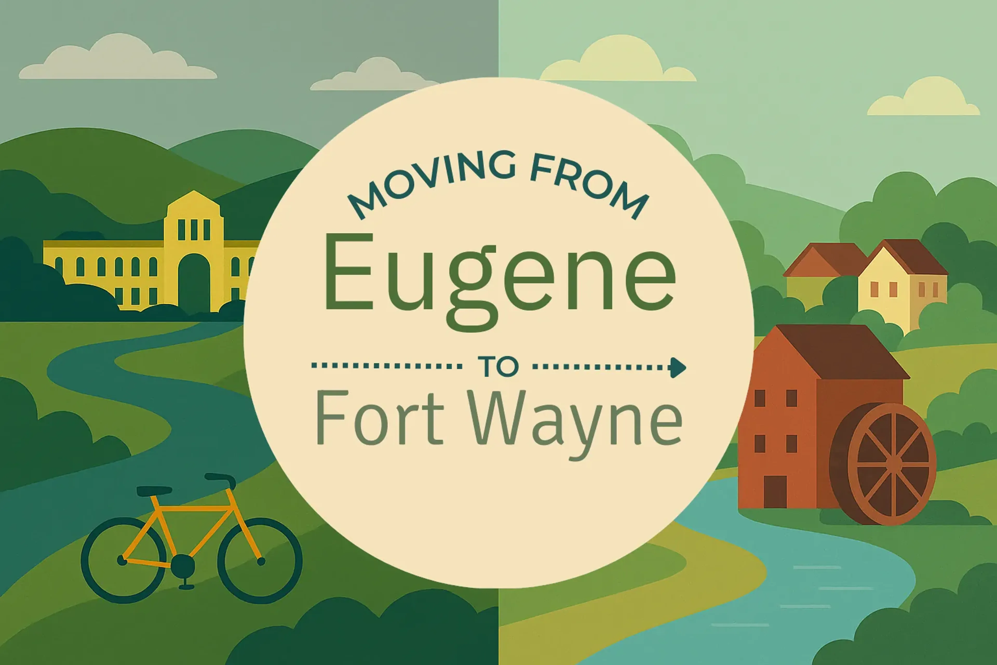 Side-by-side comparison of Eugene to Fort Wayne moving companies