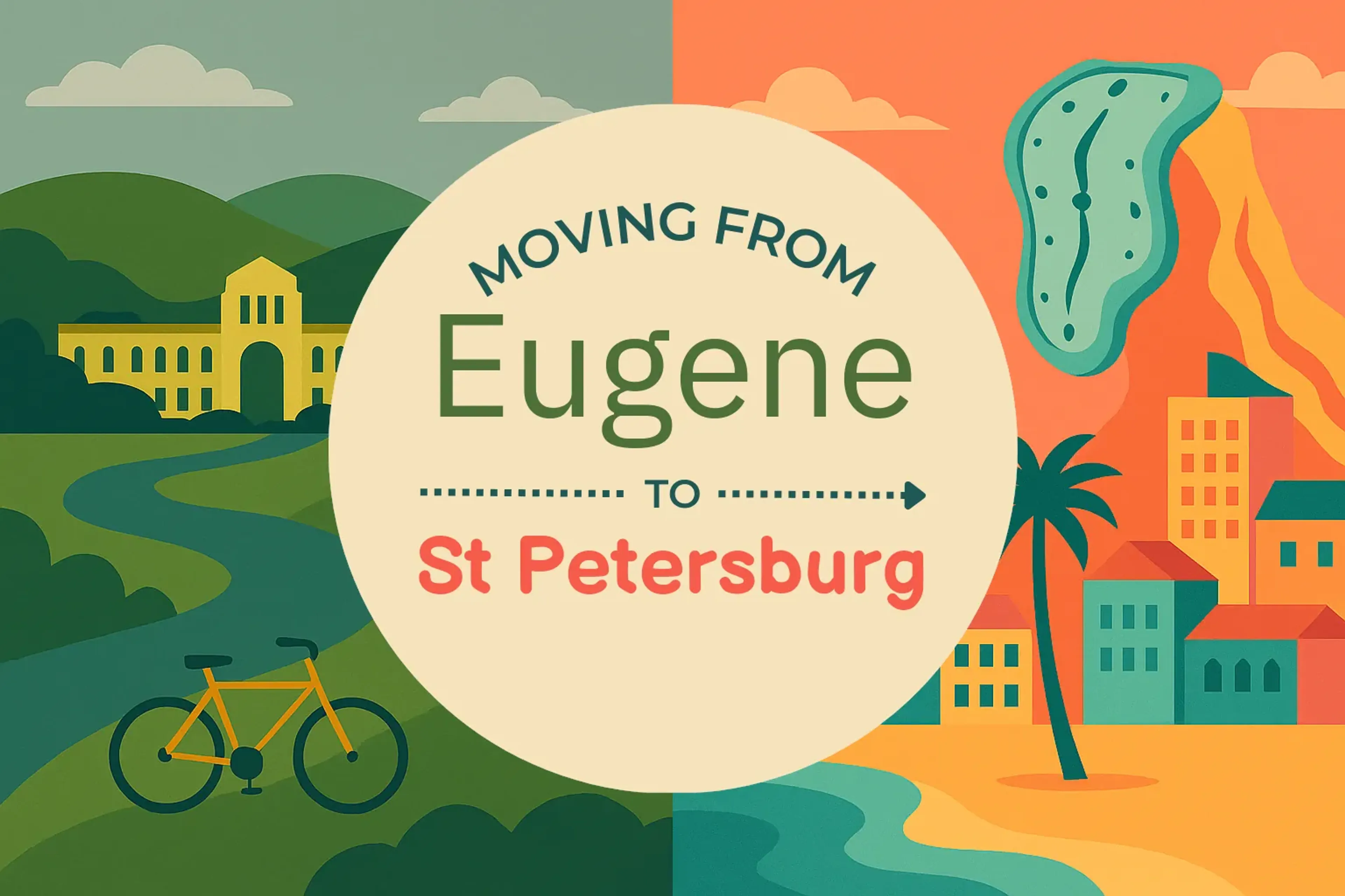 Side-by-side comparison of Eugene to St. Petersburg moving companies