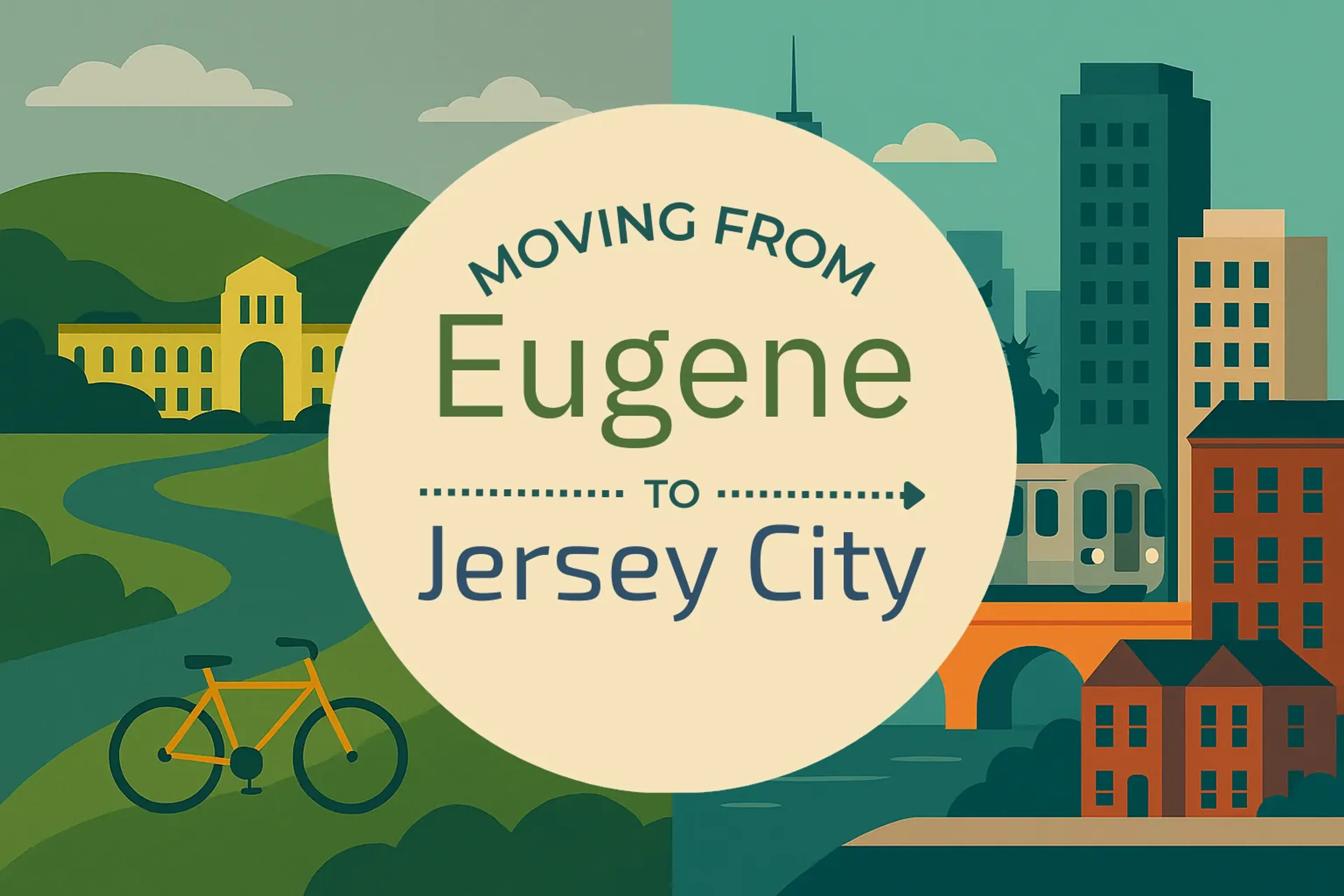 Side-by-side comparison of Eugene to Jersey City moving companies