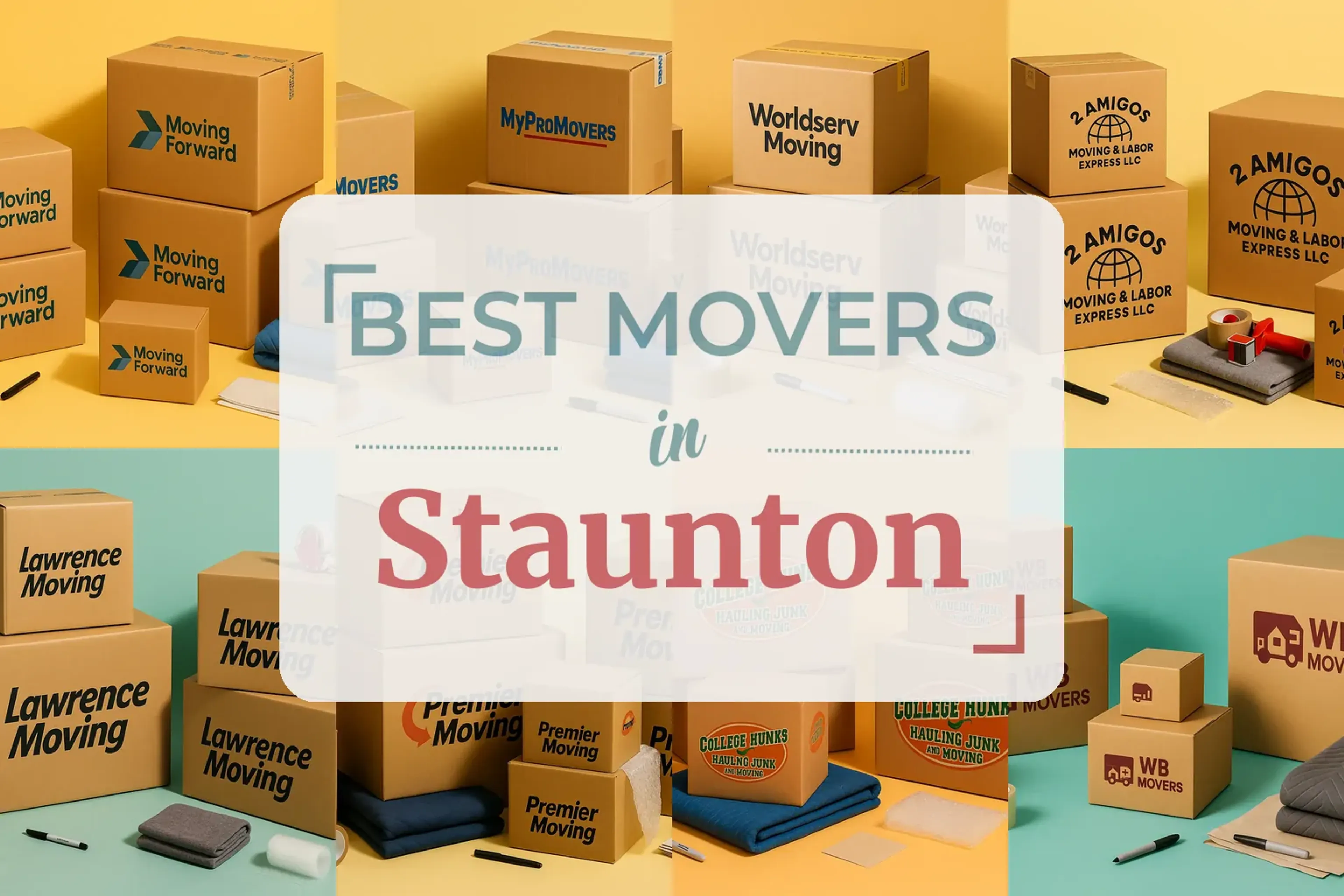 Side-by-side comparison of Staunton moving companies