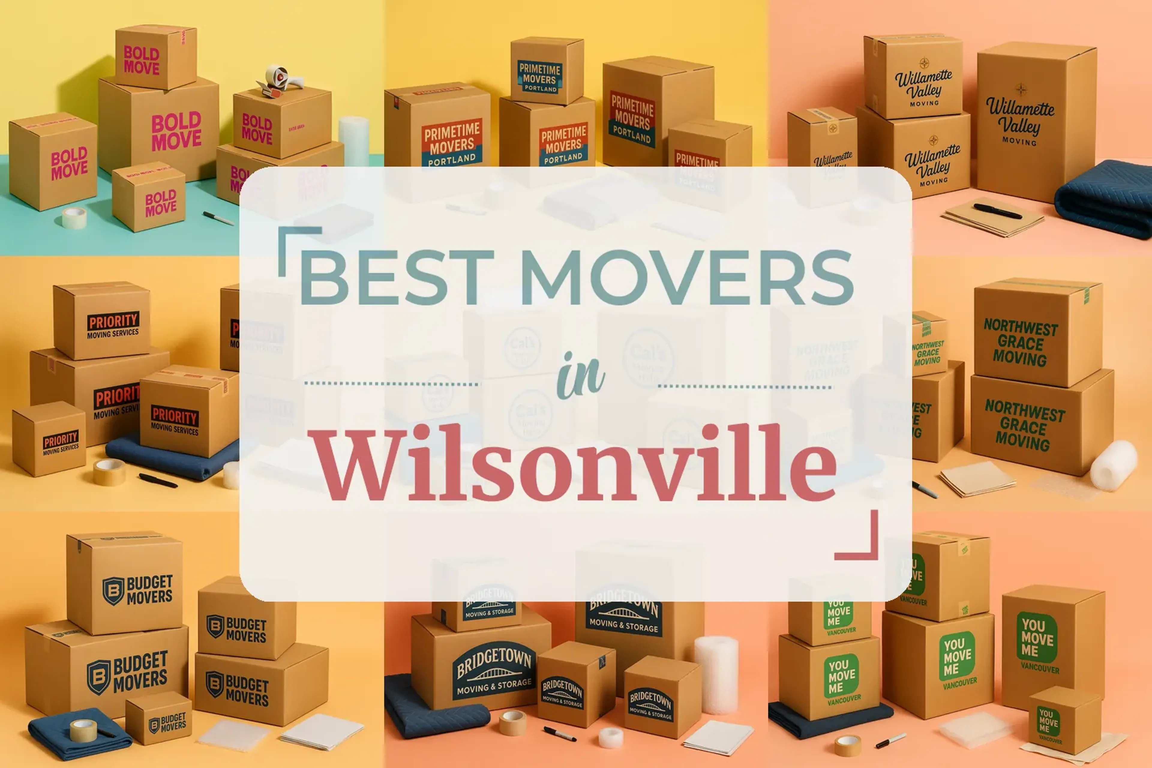 Side-by-side comparison of Wilsonville moving companies