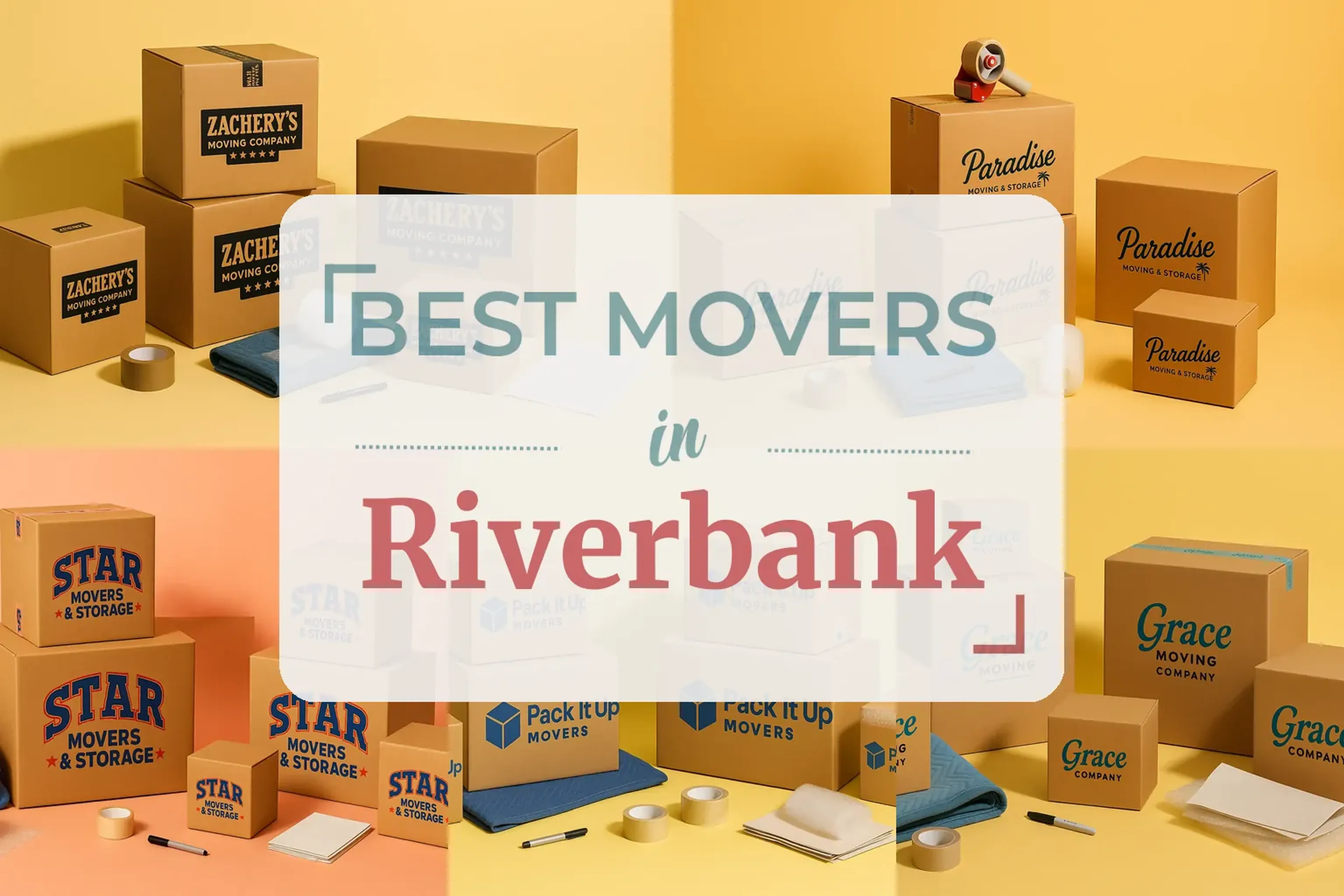Side-by-side comparison of Riverbank moving companies