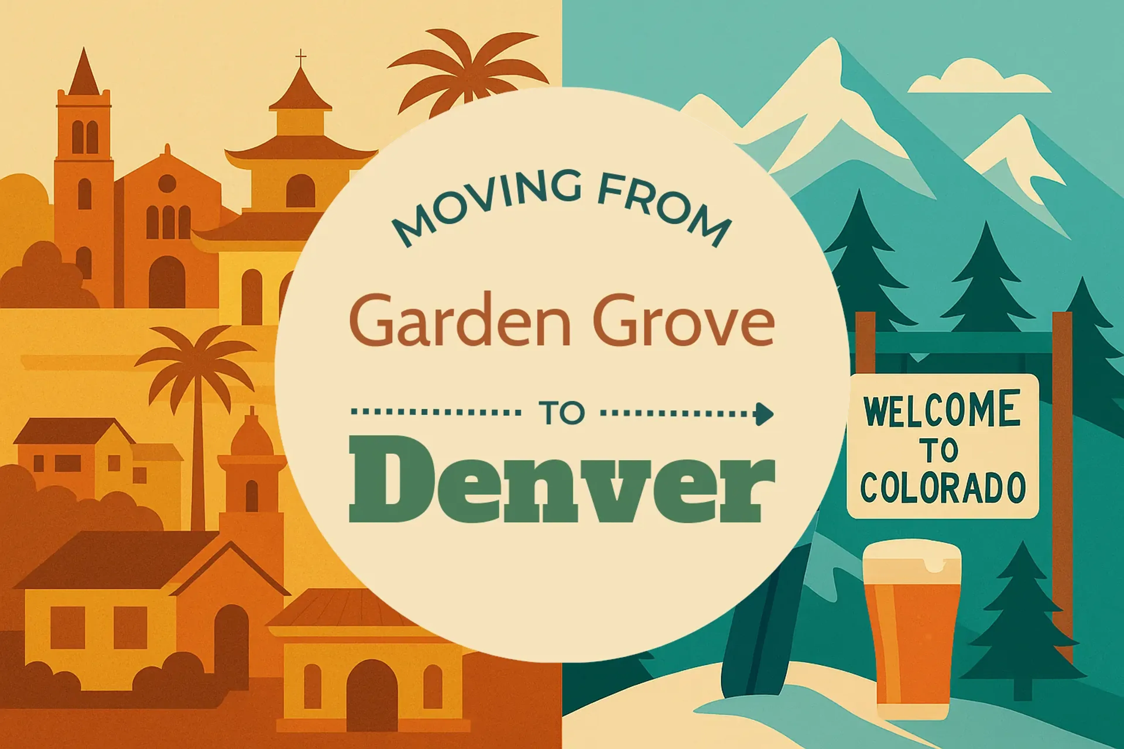 Side-by-side comparison of Garden Grove to Denver moving companies