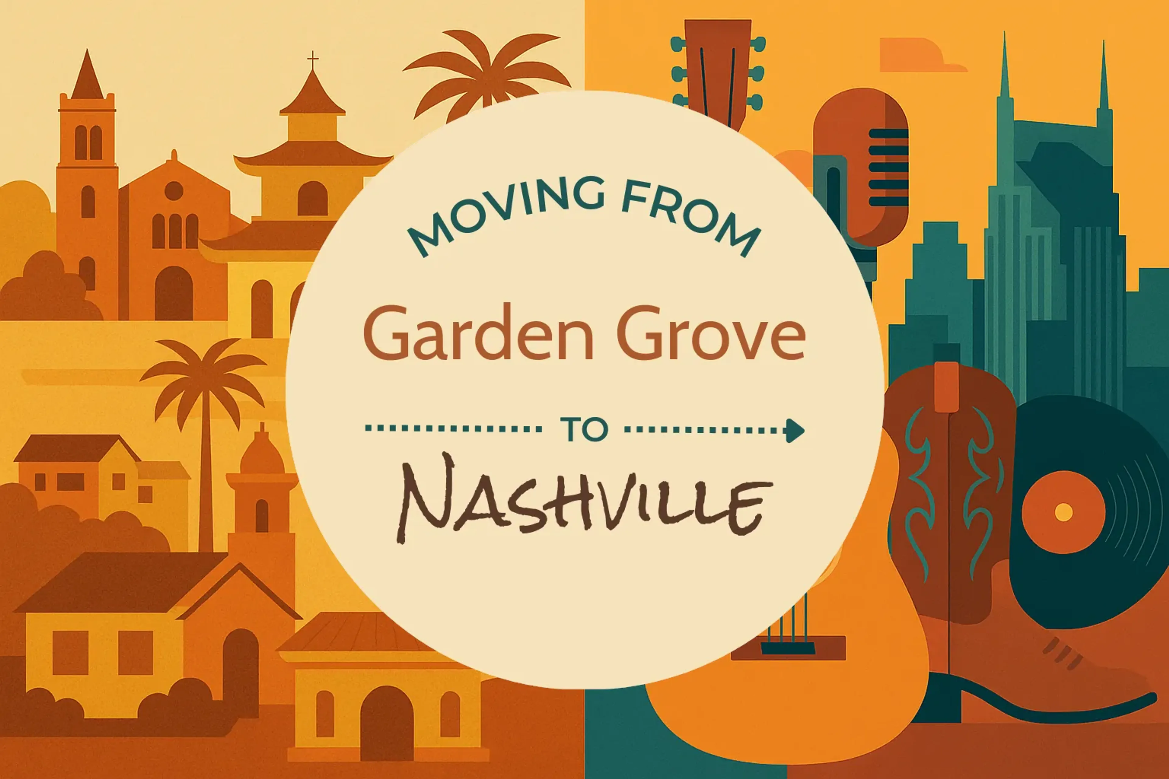 Side-by-side comparison of Garden Grove to Nashville moving companies