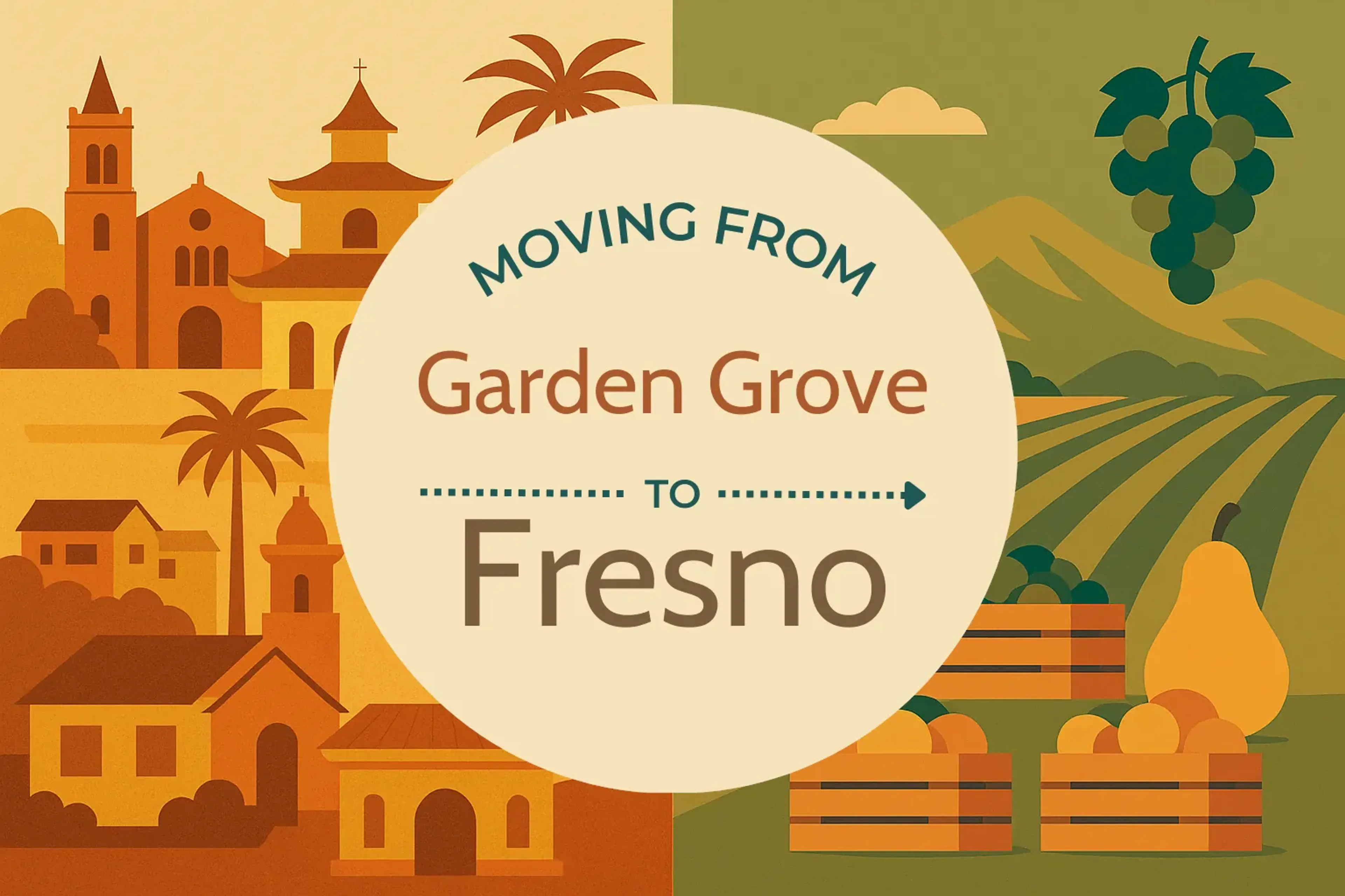 Side-by-side comparison of Garden Grove to Fresno moving companies