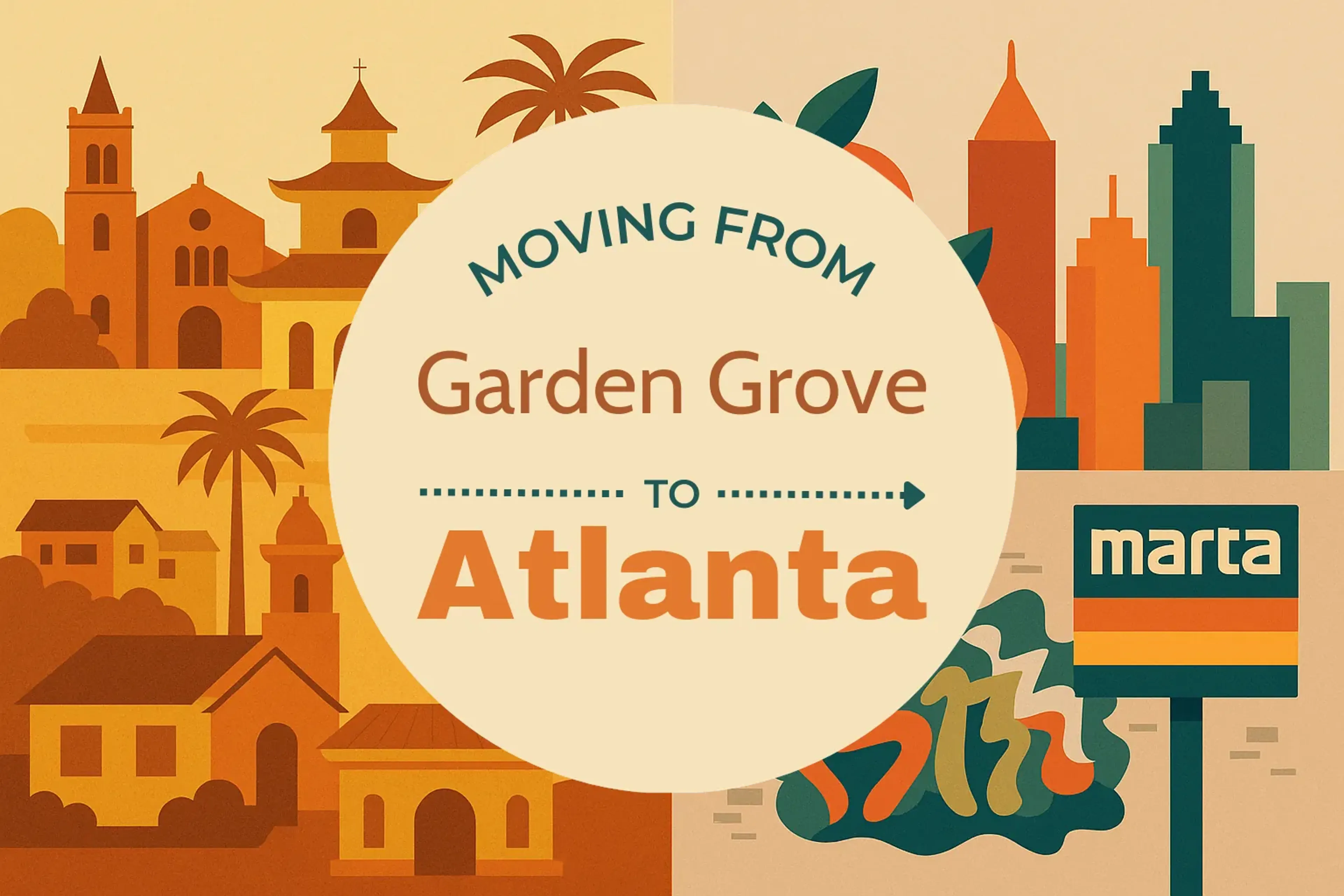 Side-by-side comparison of Garden Grove to Atlanta moving companies