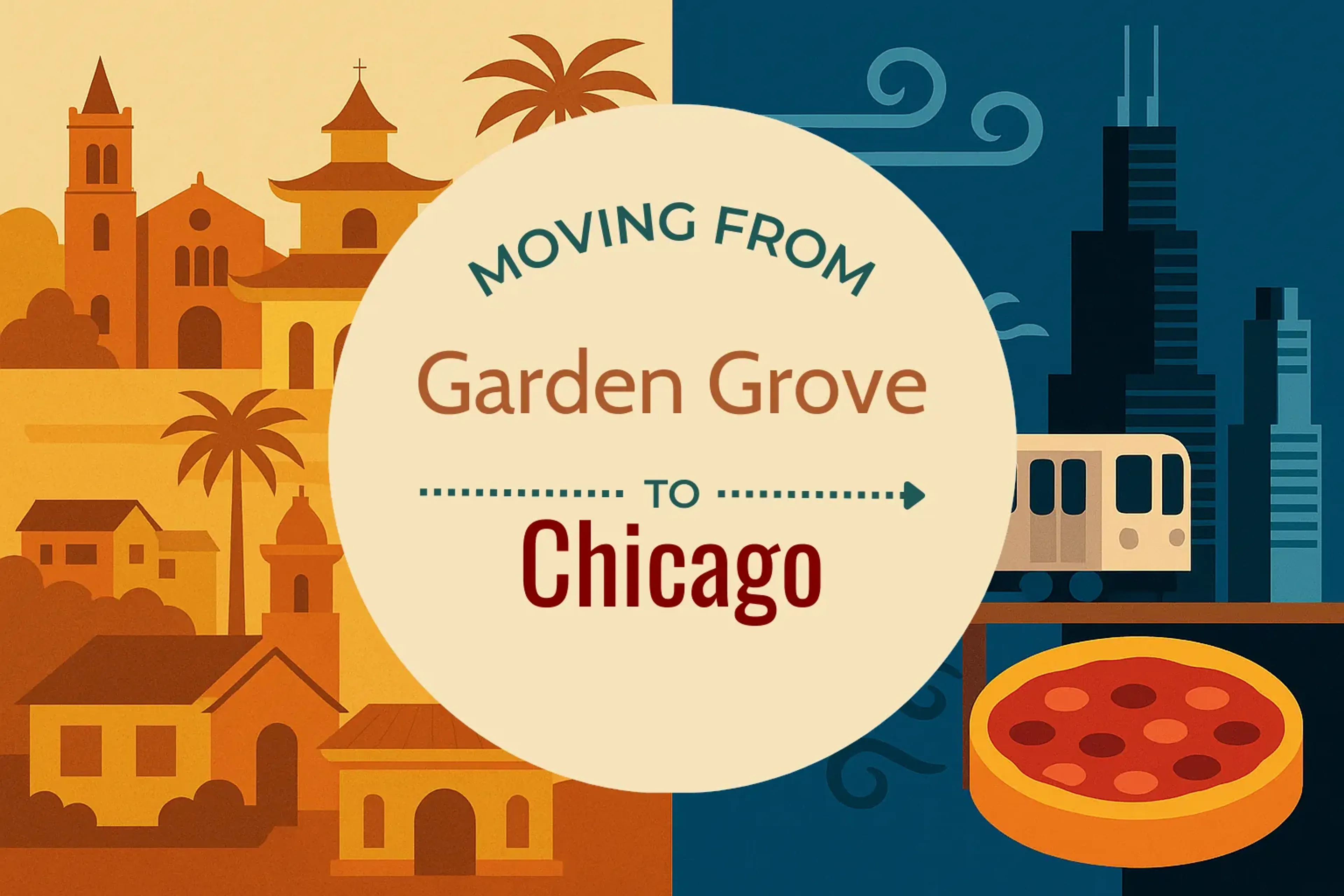 Side-by-side comparison of Garden Grove to Chicago moving companies