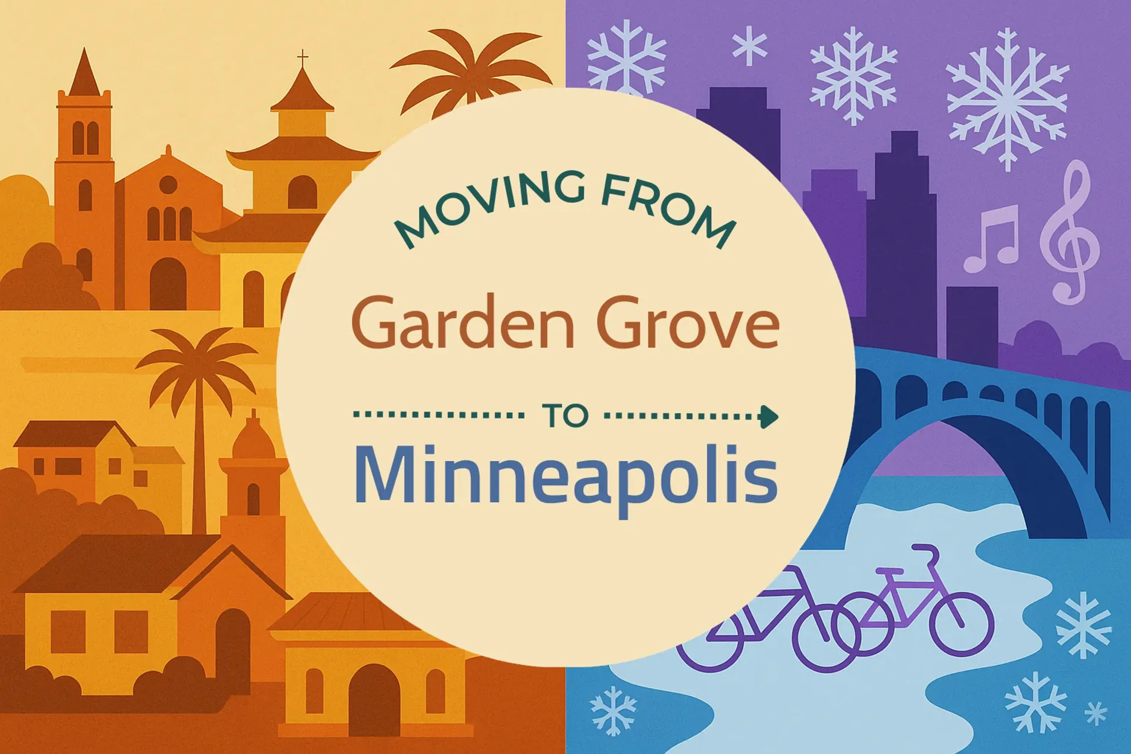 Side-by-side comparison of Garden Grove to Minneapolis moving companies