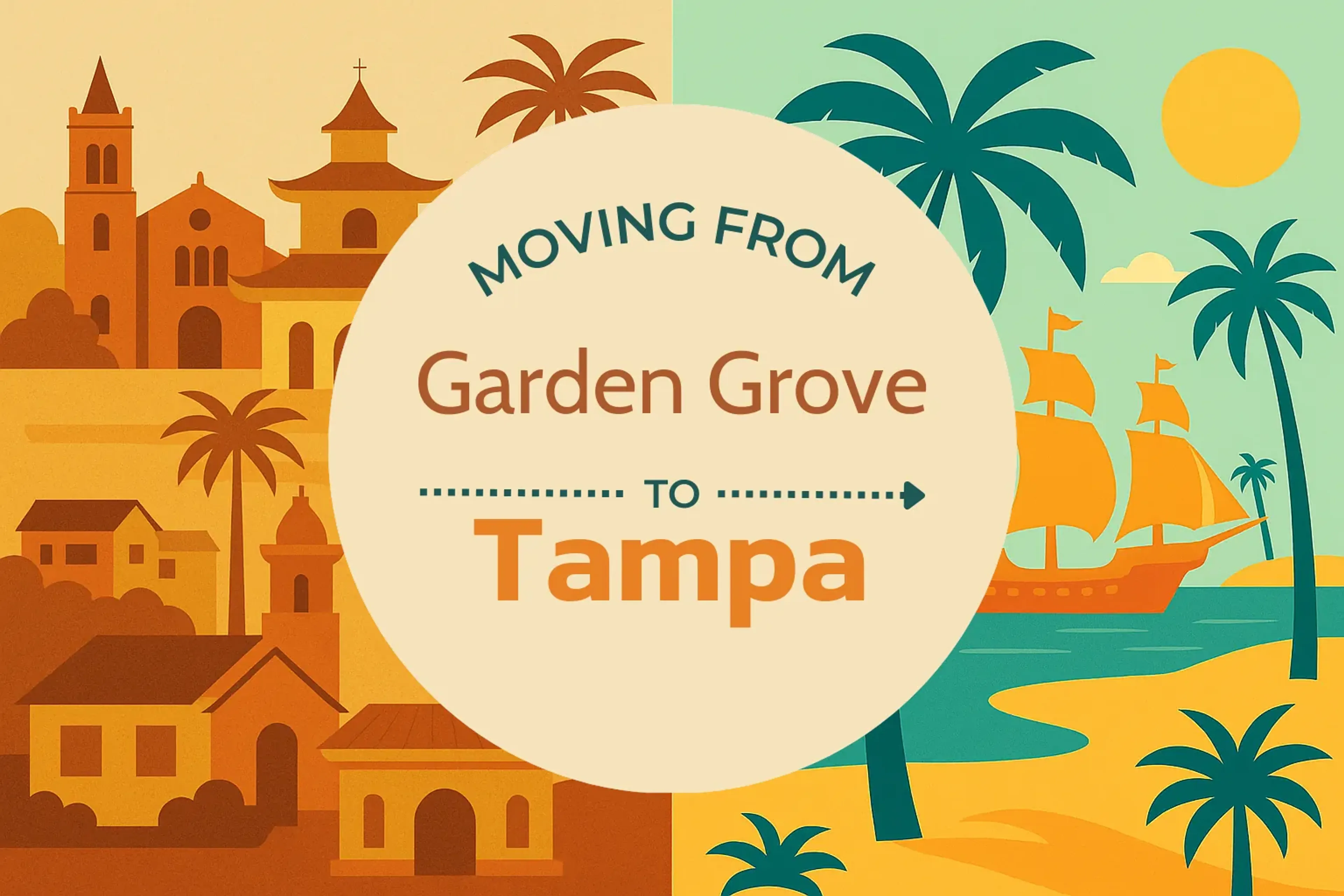 Side-by-side comparison of Garden Grove to Tampa moving companies