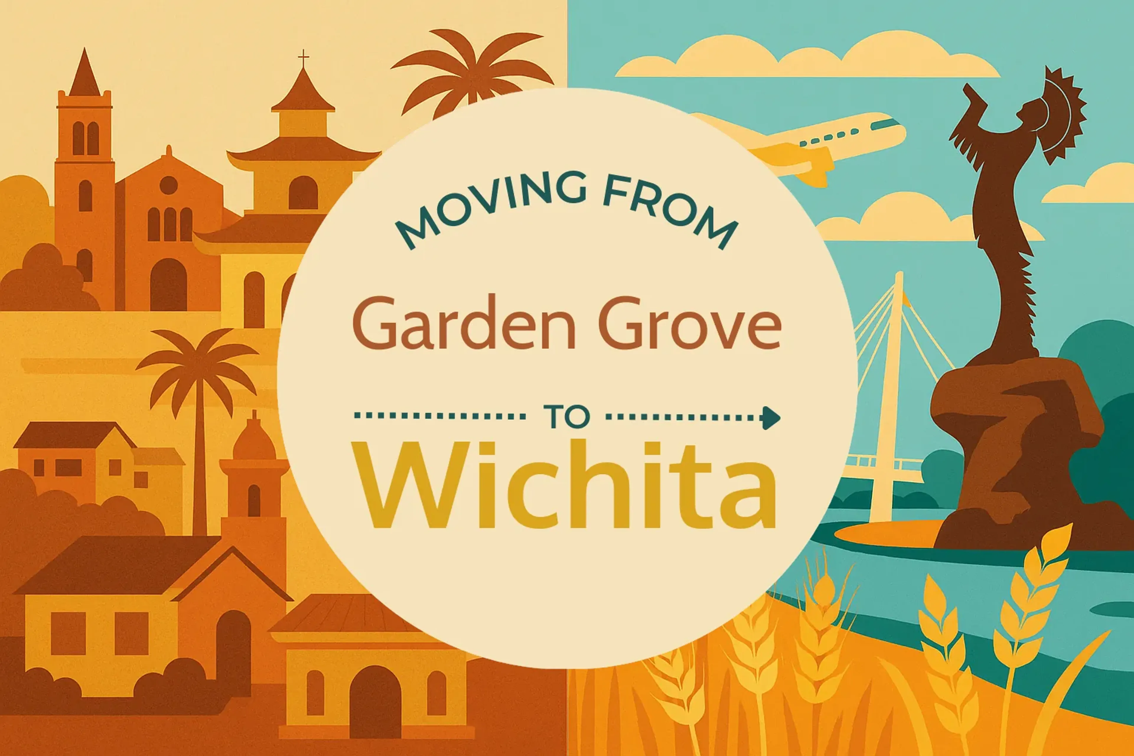 Side-by-side comparison of Garden Grove to Wichita moving companies