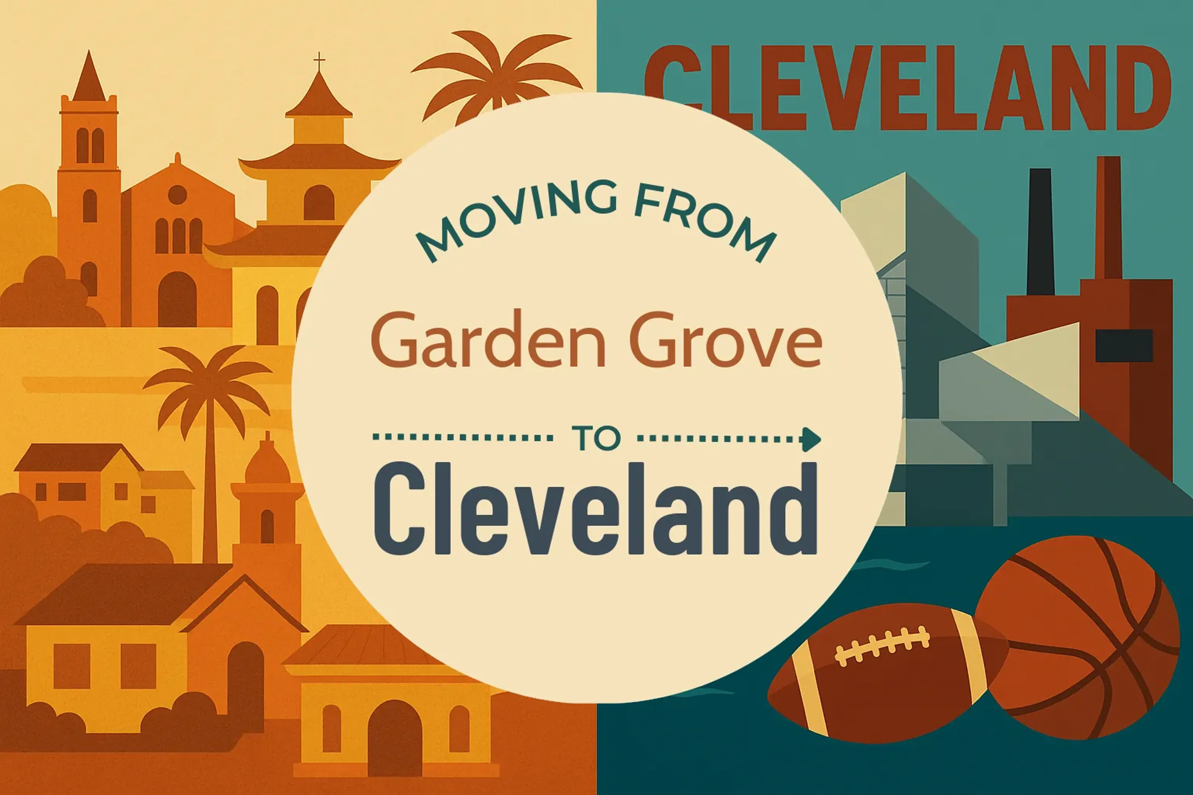 Side-by-side comparison of Garden Grove to Cleveland moving companies