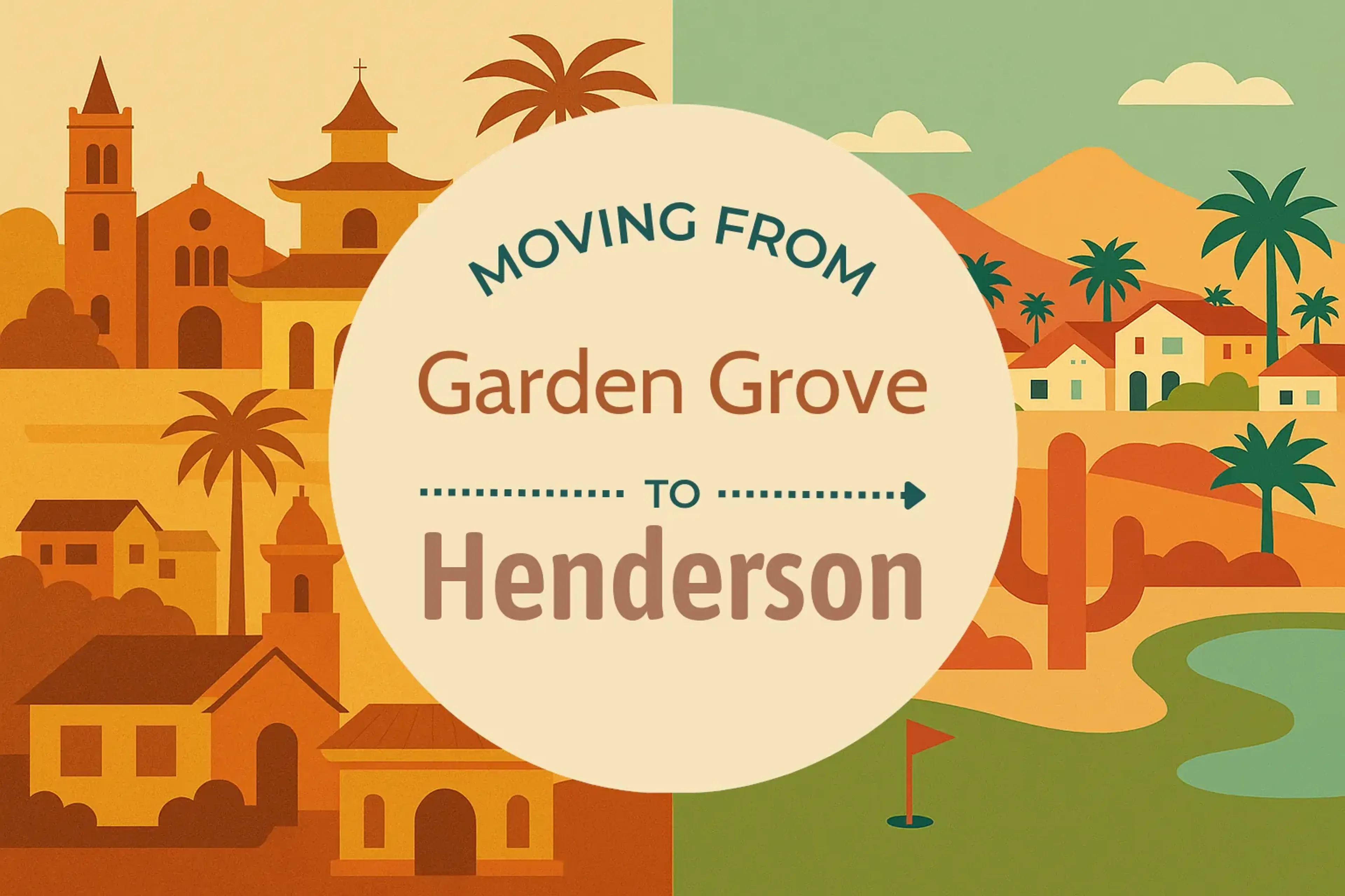 Side-by-side comparison of Garden Grove to Henderson moving companies