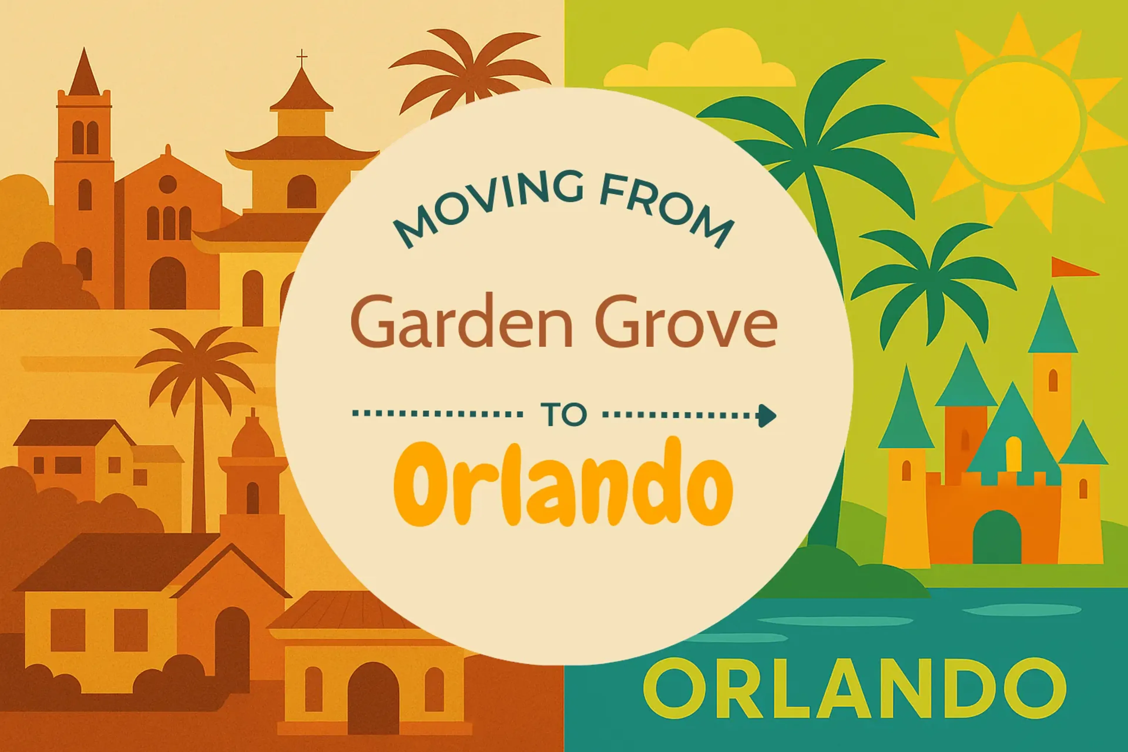 Side-by-side comparison of Garden Grove to Orlando moving companies