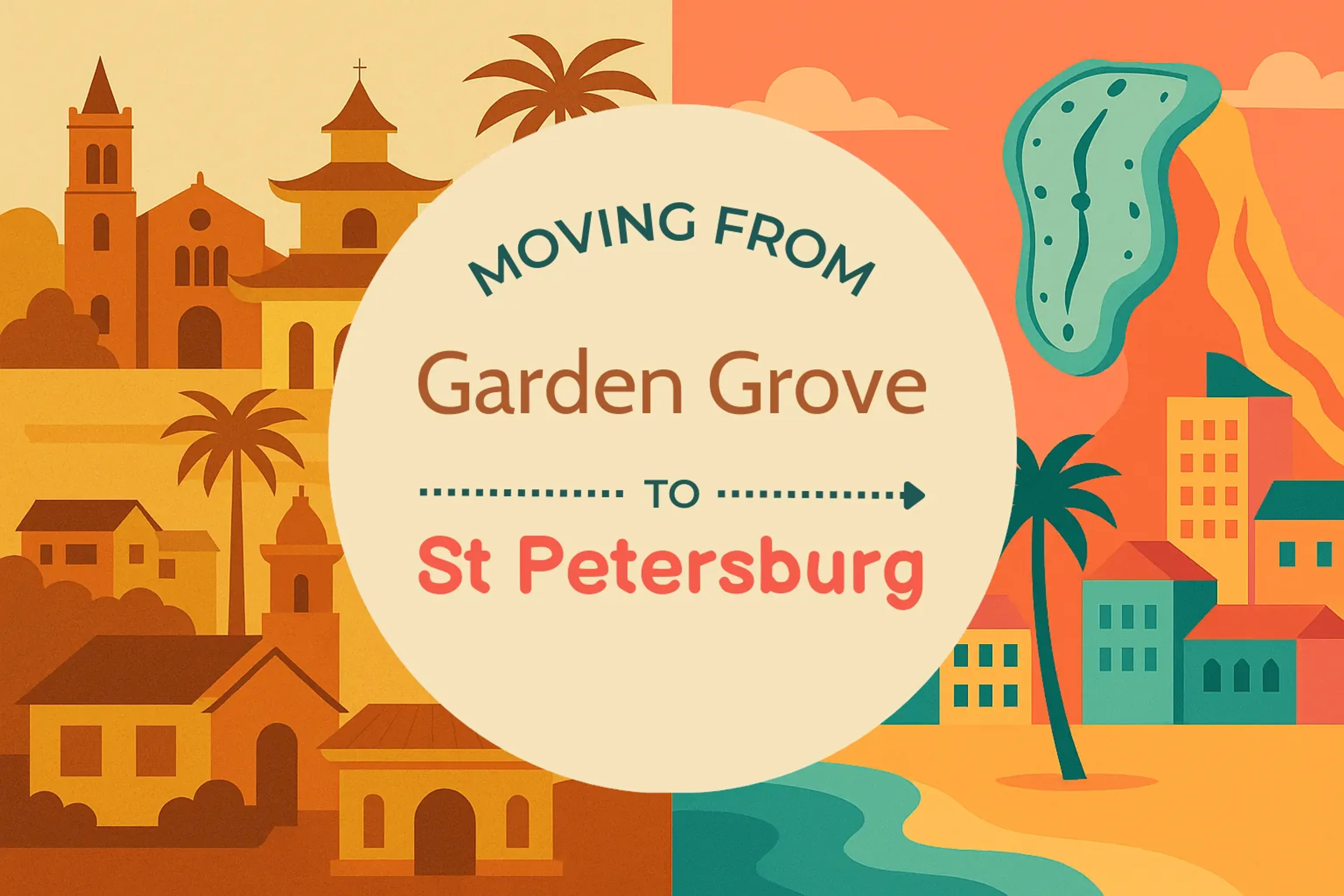 Side-by-side comparison of Garden Grove to St. Petersburg moving companies