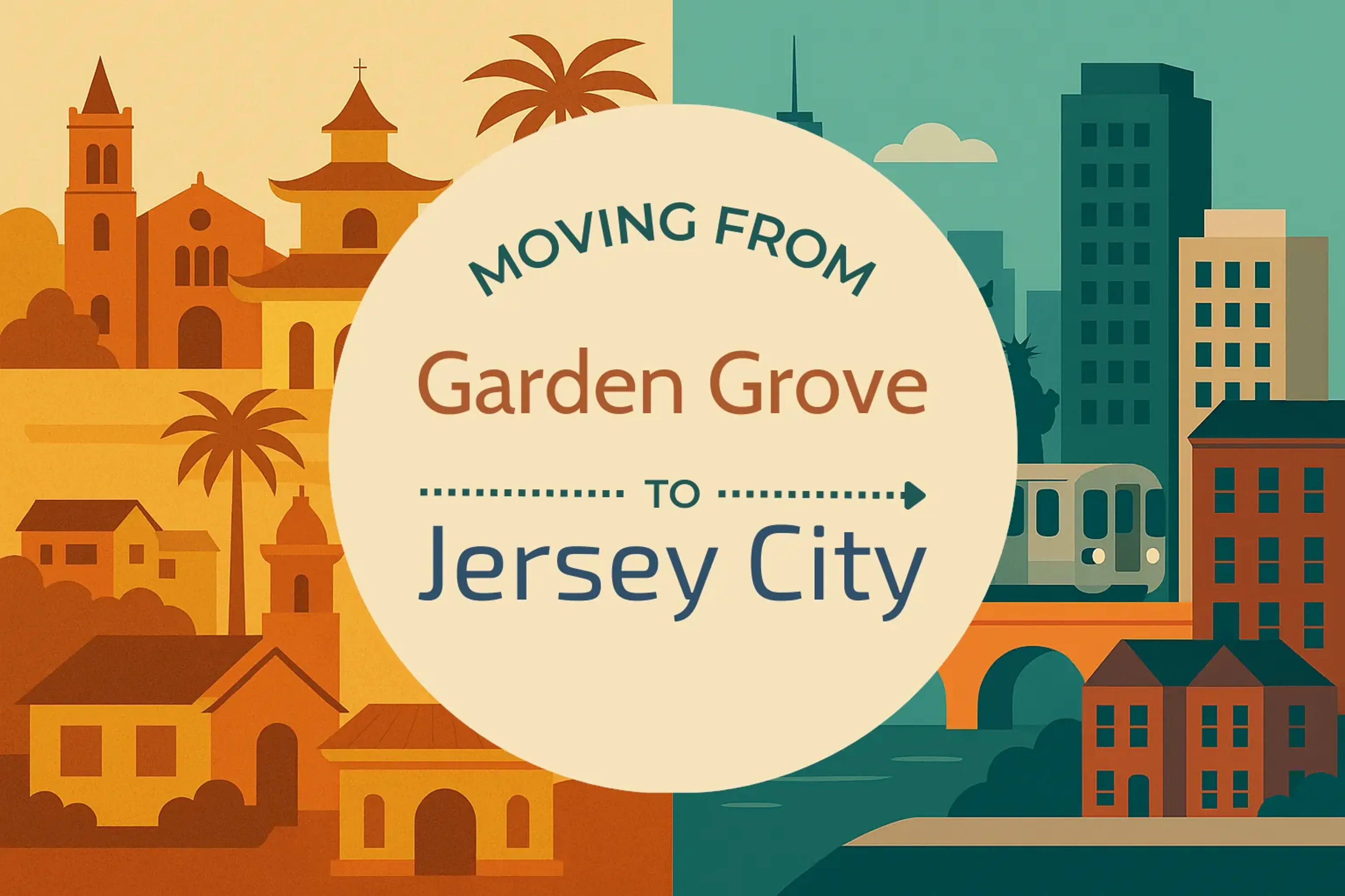 Side-by-side comparison of Garden Grove to Jersey City moving companies