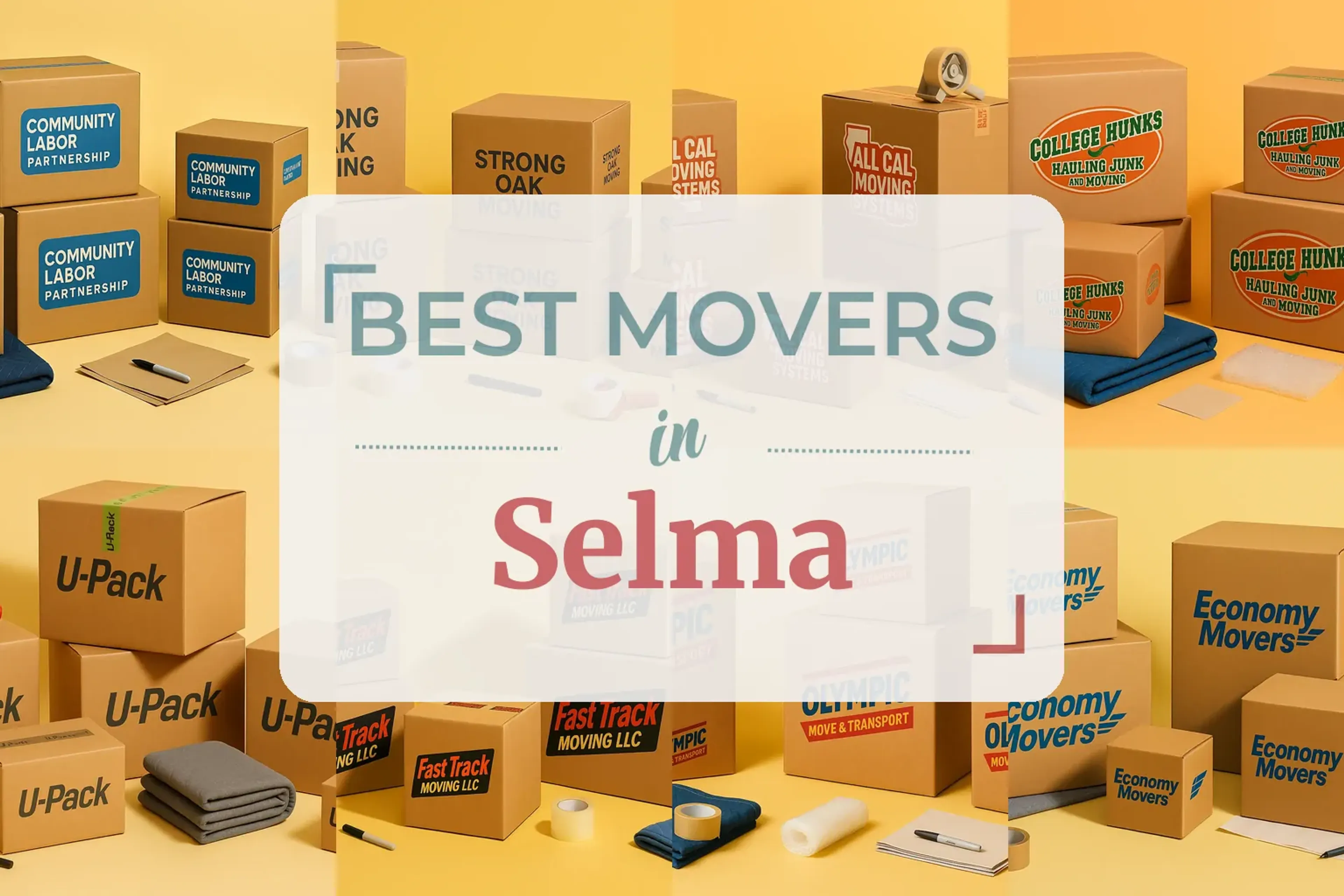 Side-by-side comparison of Selma moving companies