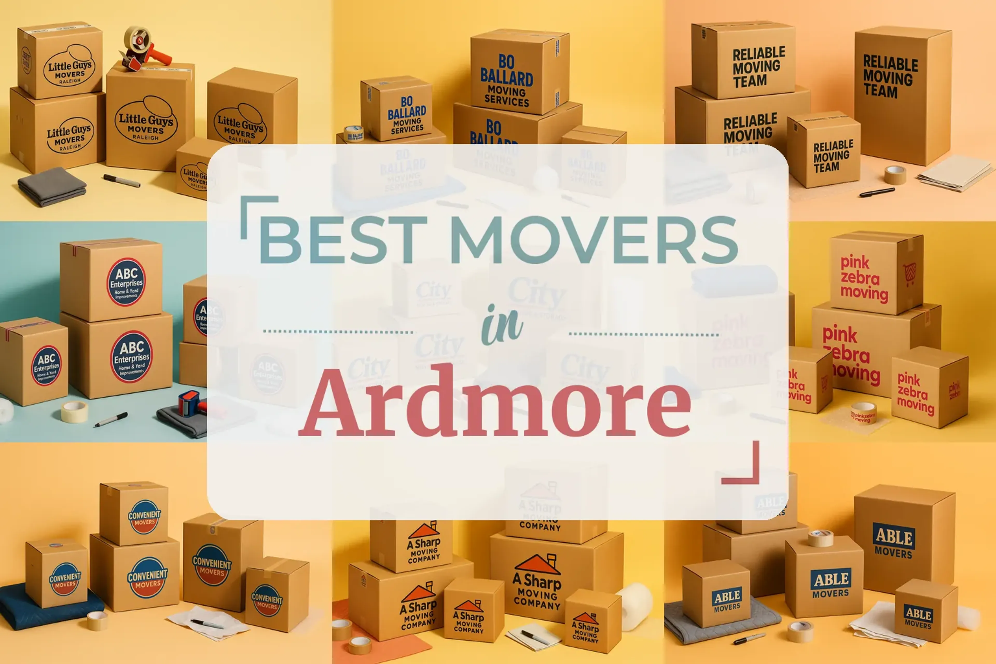 Side-by-side comparison of Ardmore moving companies