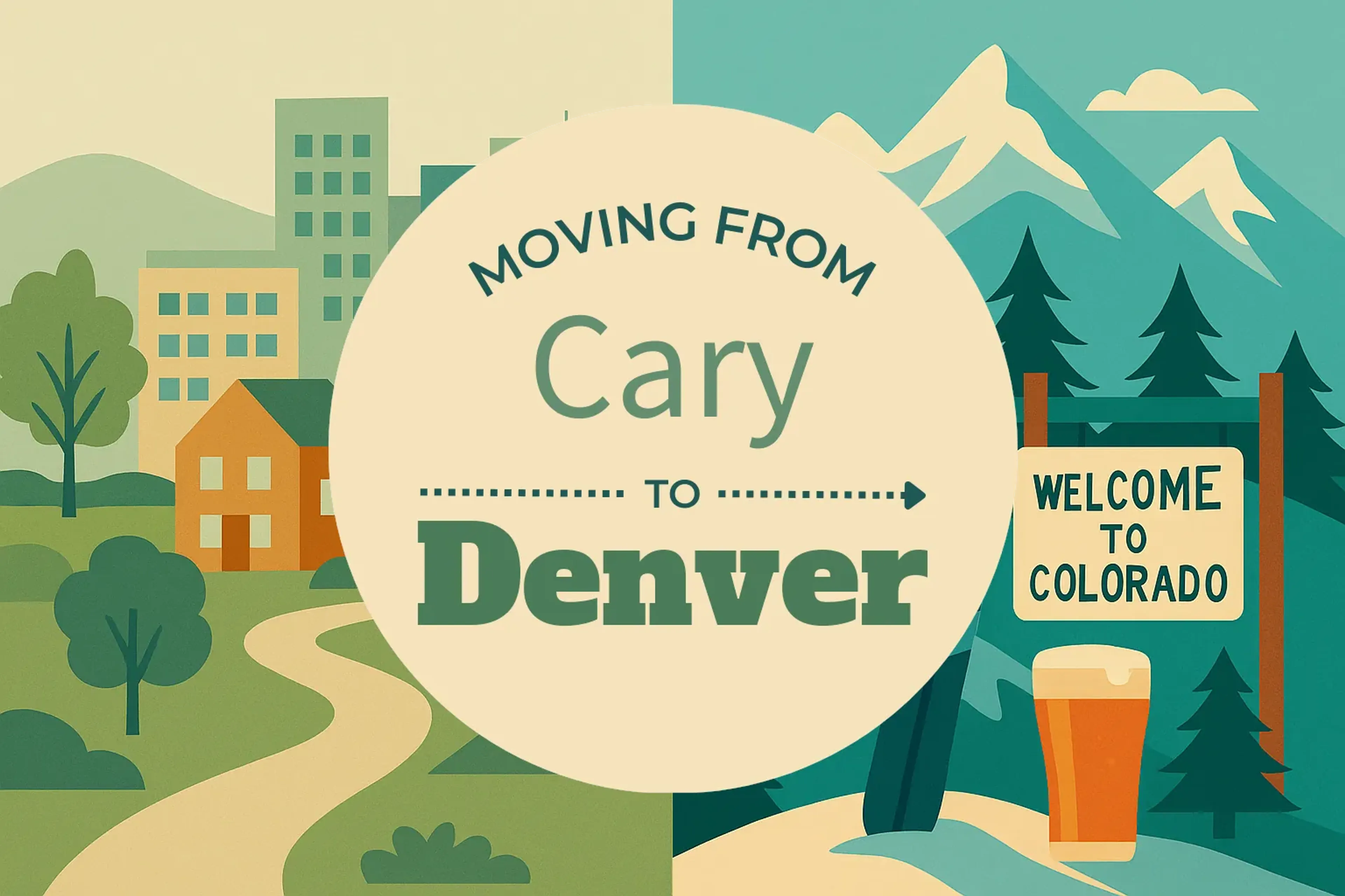 Side-by-side comparison of Cary to Denver moving companies