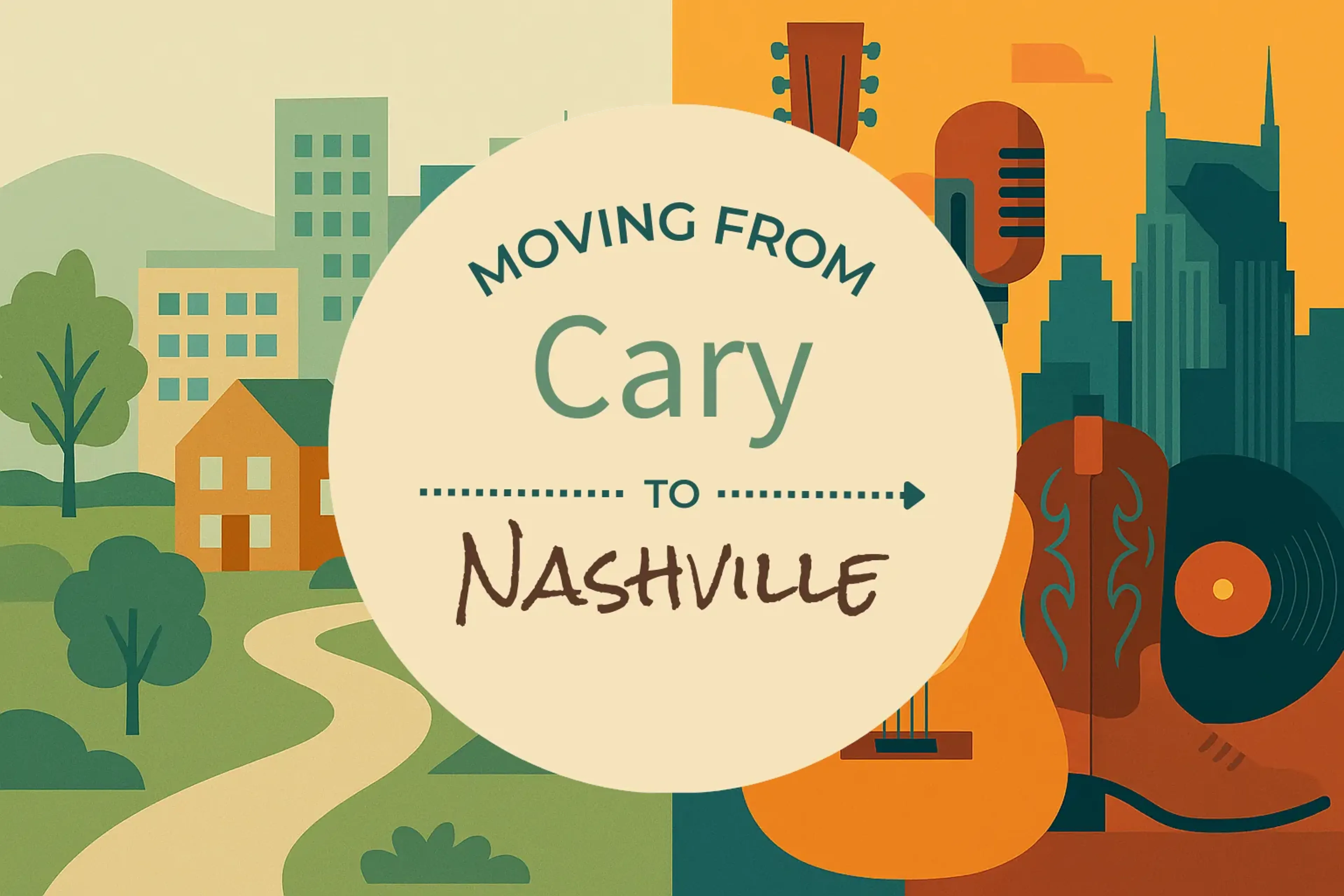 Side-by-side comparison of Cary to Nashville moving companies