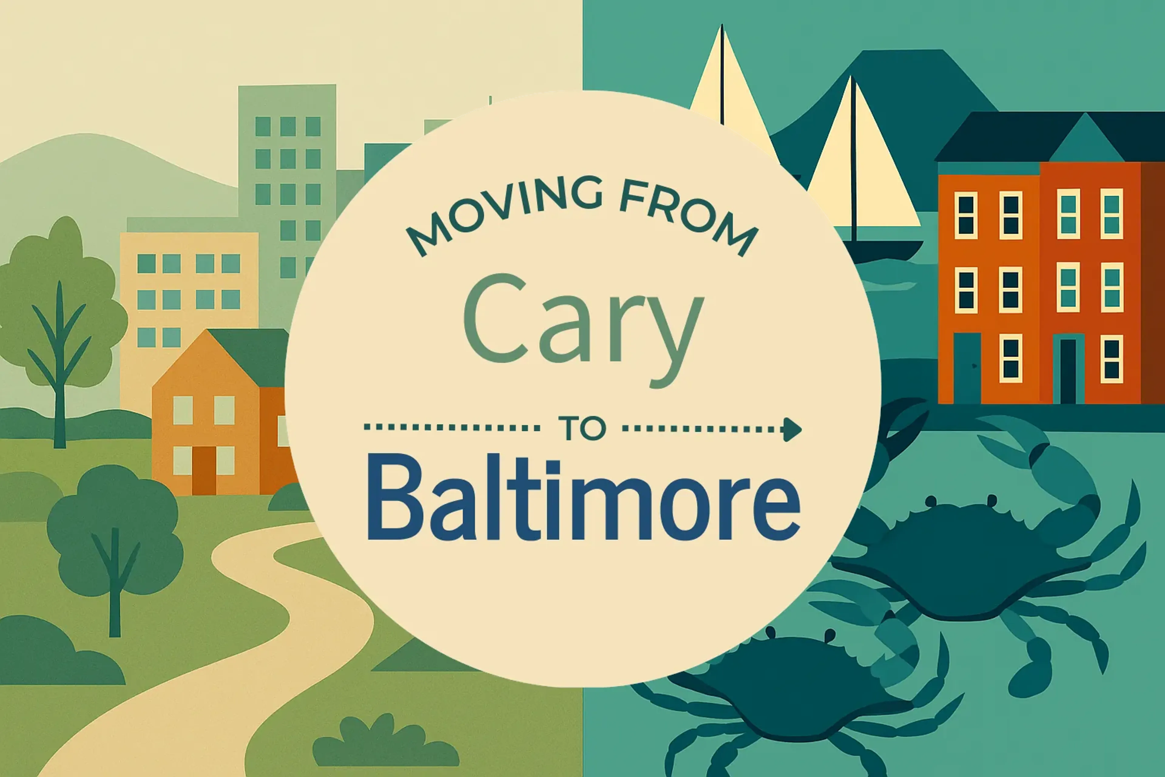 Side-by-side comparison of Cary to Baltimore moving companies