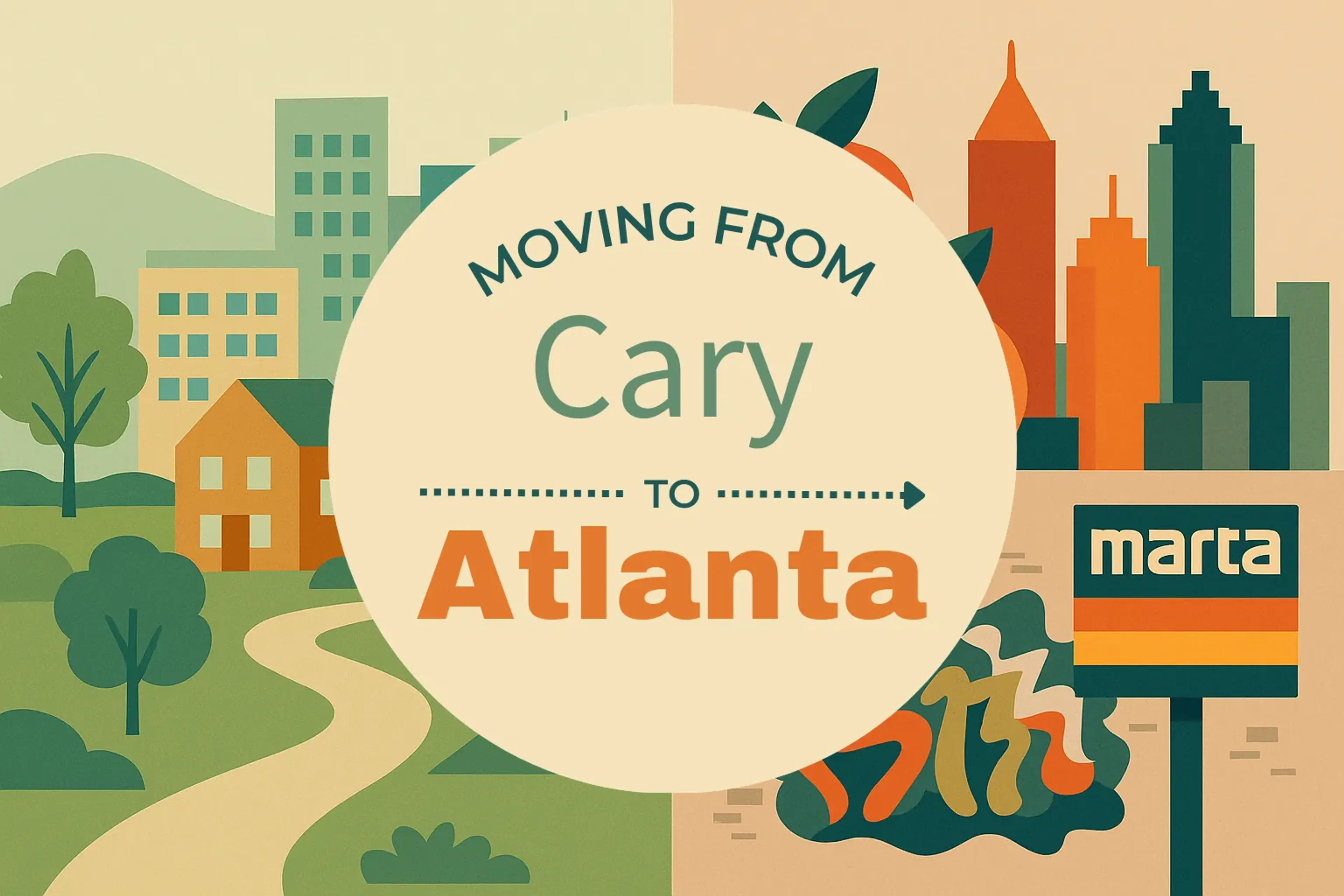 Side-by-side comparison of Cary to Atlanta moving companies