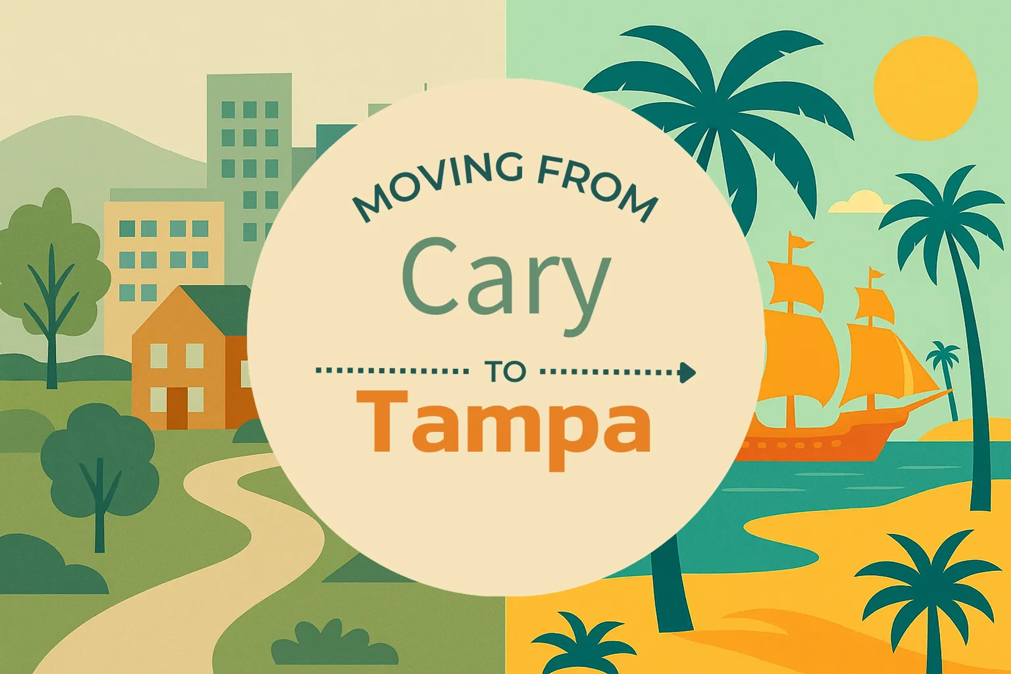 Side-by-side comparison of Cary to Tampa moving companies